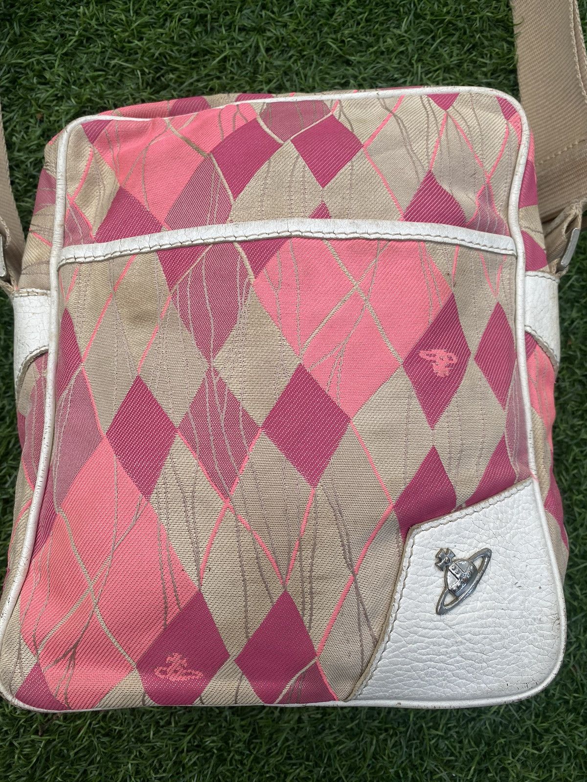 Vivienne Westwood VIVIENNE WESTWOOD PINK PATERN SLING BAG 🐎 Size ONE SIZE - 4 Thumbnail