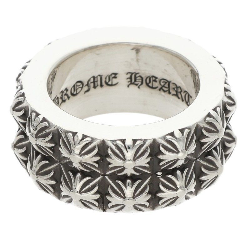 Chrome Hearts Chrome Hearts Pete Punk Double Row Silver Ring Size ONE SIZE - 1 Thumbnail