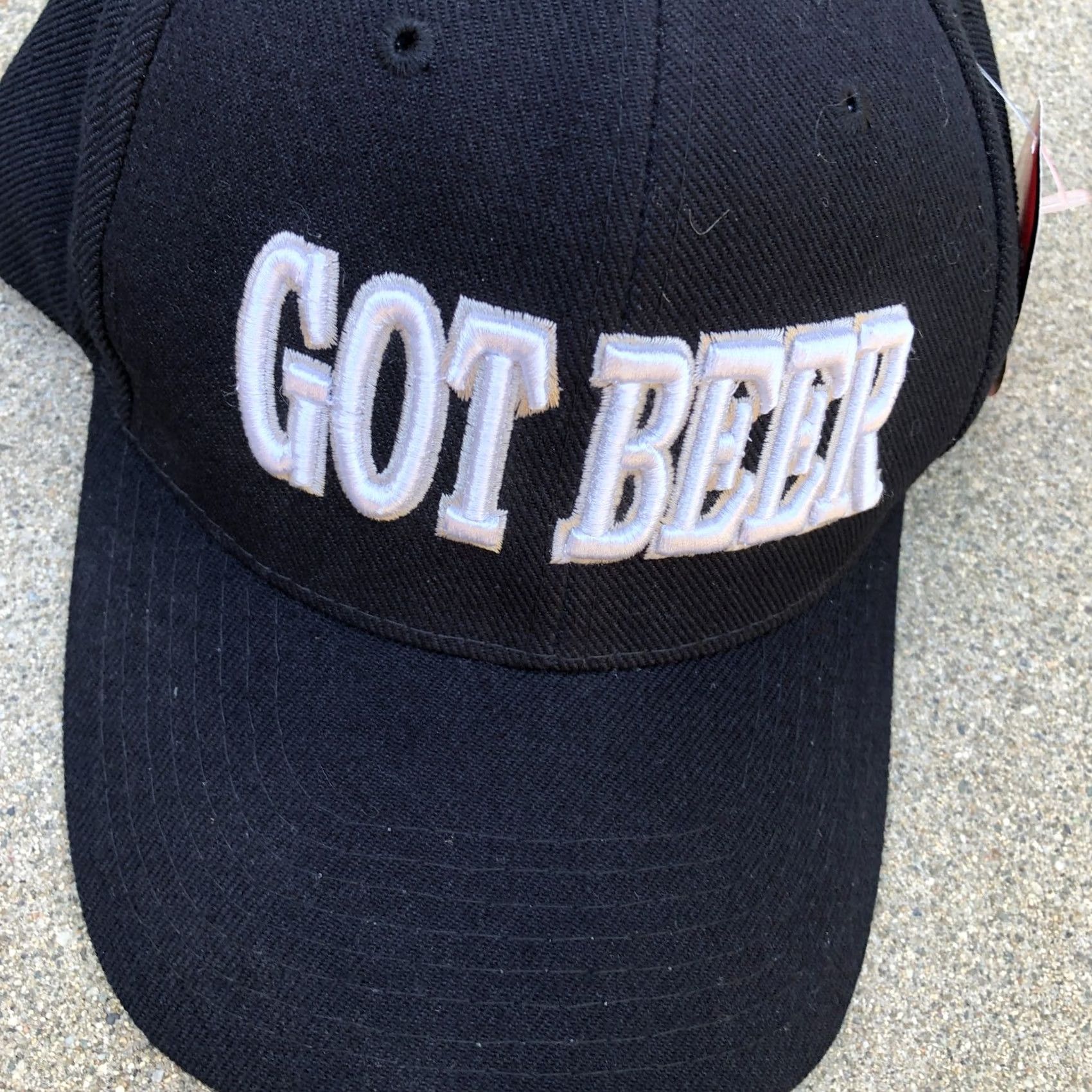 Vintage VTG SAM'S CAP GOT BEER Baseball Hat Adjustable Black Wool Blend 90s Men's Cap Size ONE SIZE - 2 Thumbnail