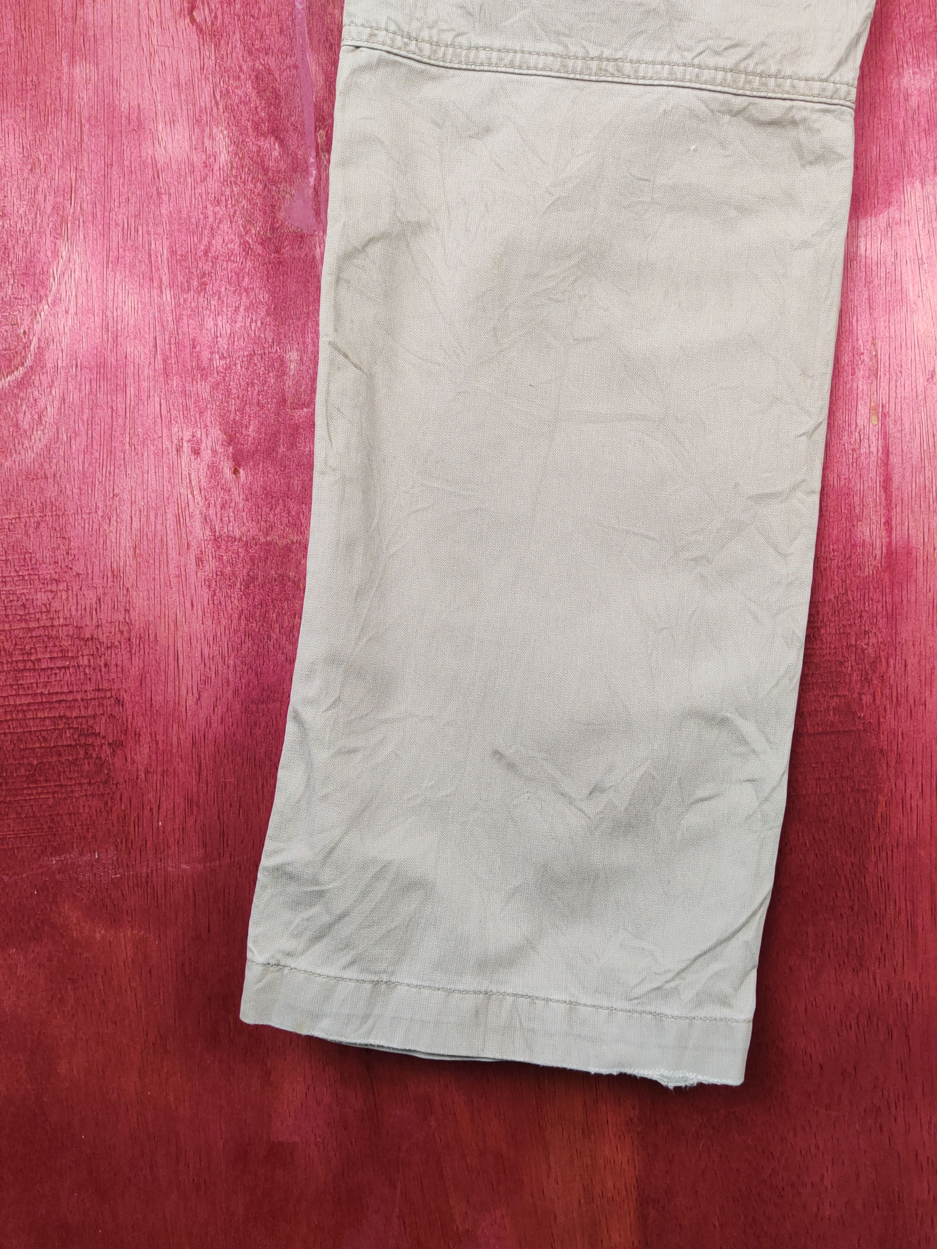 Japanese Brand Uniqlo Beige Multipocket Tactical Cargo Pants #S1341 Size US 31 - 12 Thumbnail