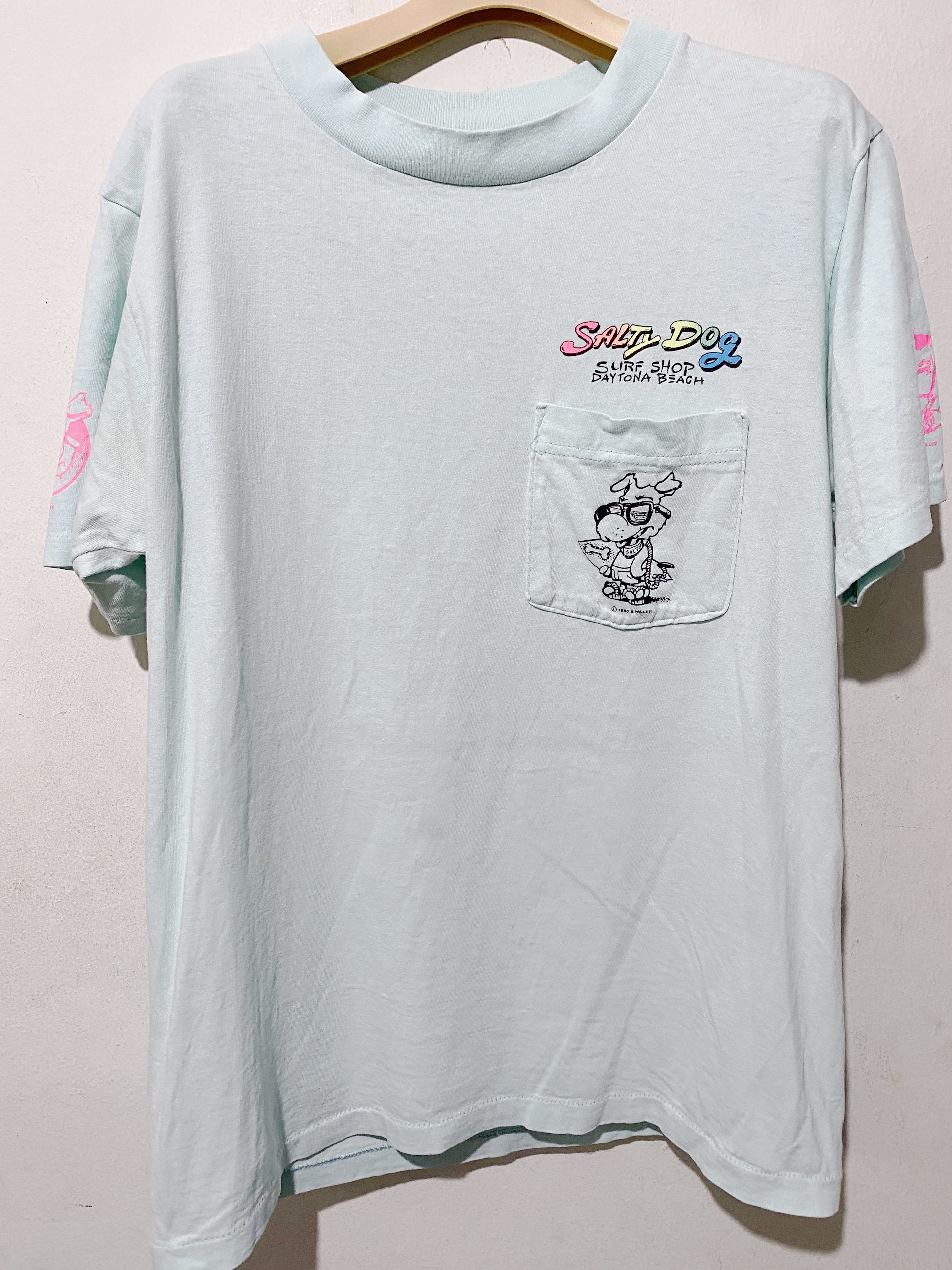 Vintage Vintage 80s Salty Dog Pocket Tee Size US M / EU 48-50 / 2 - 4 Thumbnail