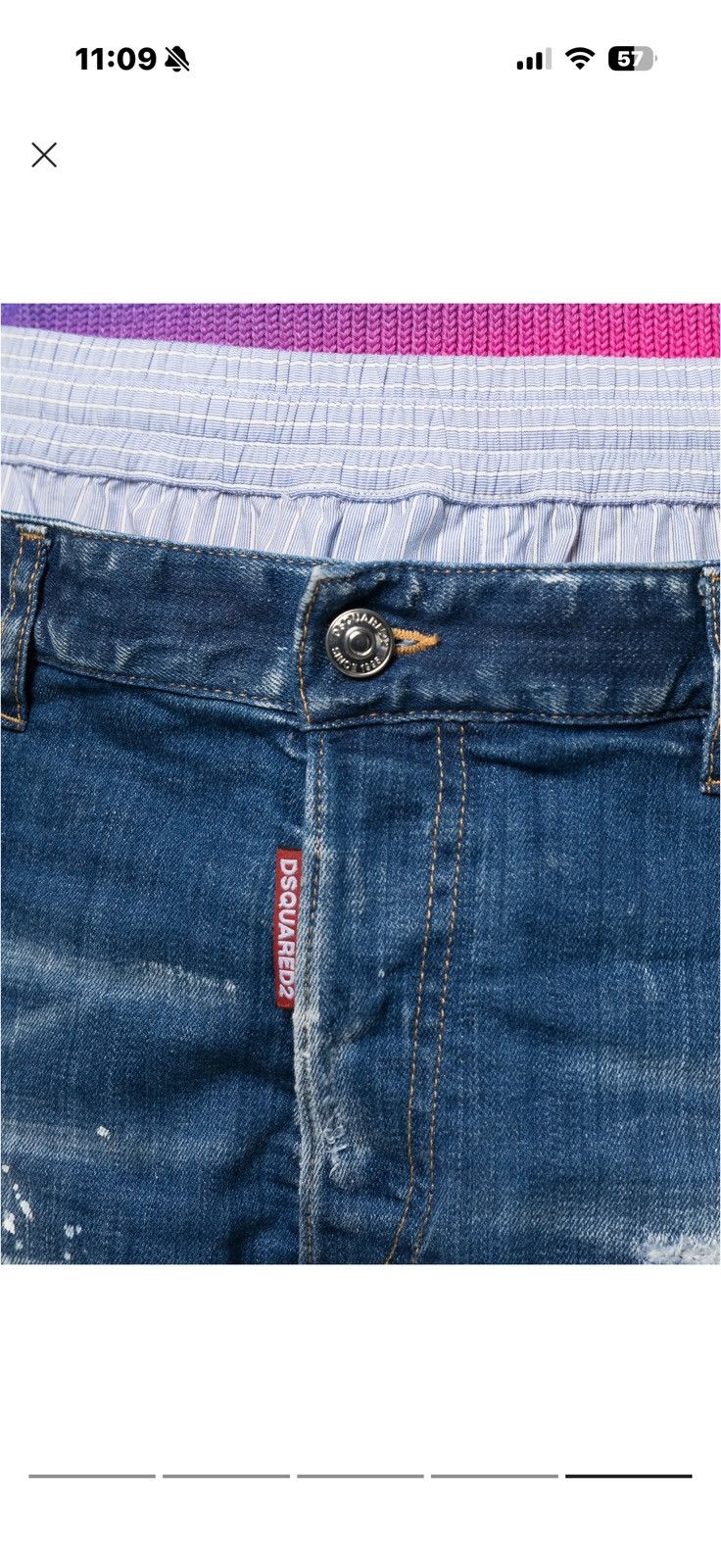 Dsquared2 New $950 Dsquared2 mixed media shorts. 100% authentic Size US 32 / EU 48 - 5 Thumbnail