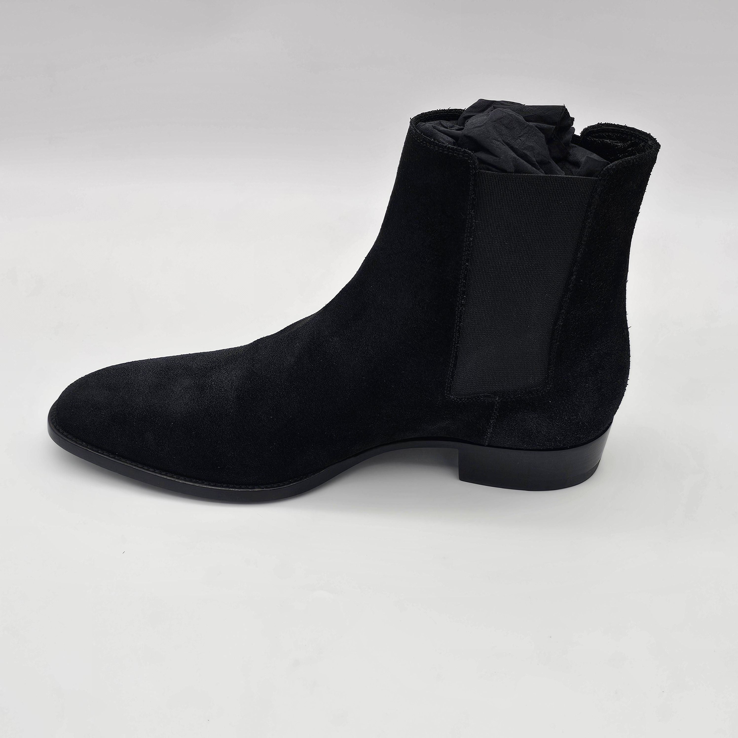 Saint Laurent Paris Saint Laurent Mens Wyatt 30 Chelsea Boot Suede Leather Size US 13 / EU 46 - 3 Thumbnail