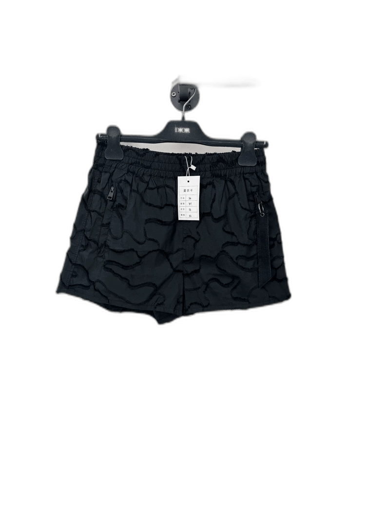 Dior Dior Black Elastic Waist Shorts Size 34" / US 12 / IT 48 - 1 Thumbnail