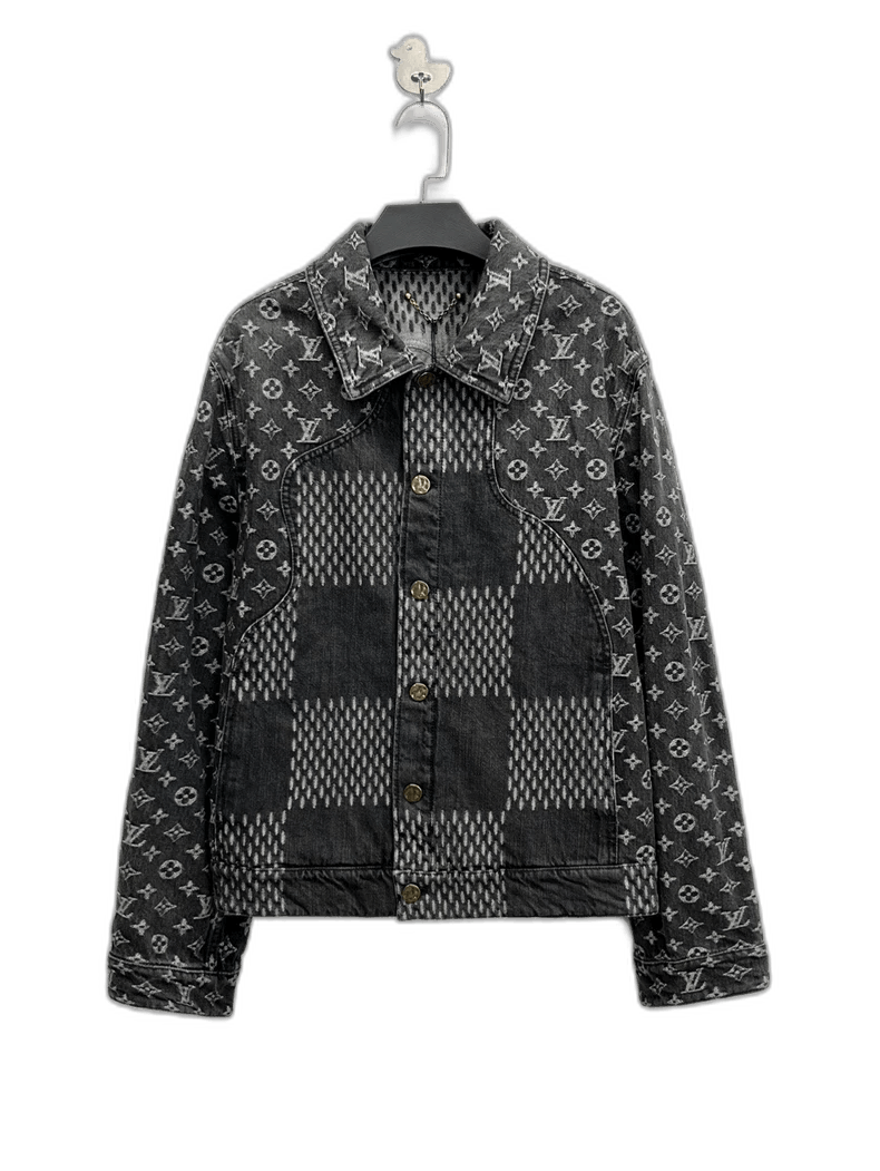 Louis Vuitton Louis Vuitton Nigo Black Denim Jacket-yf Size US M / EU 48-50 / 2 - 1 Thumbnail