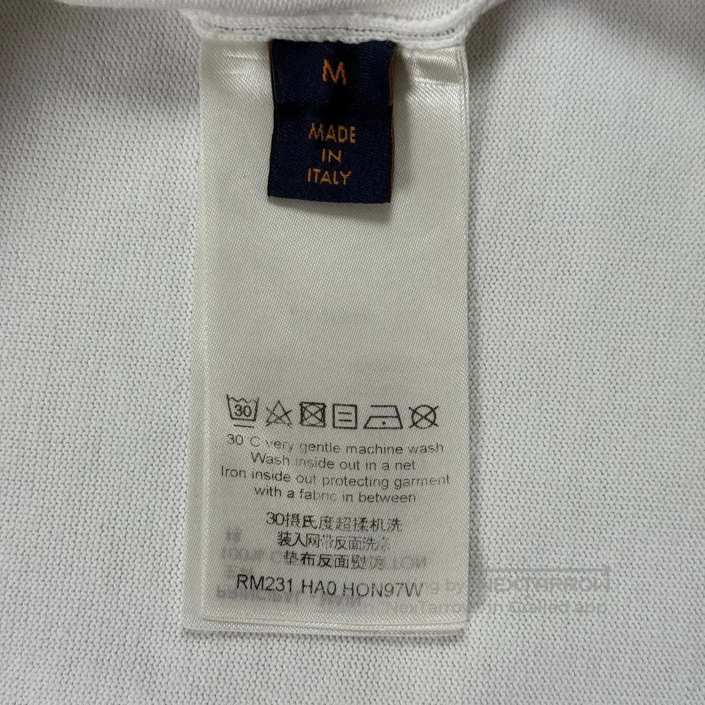 Louis Vuitton LV White Cartoon Airplane Logo Knit Tee. Size US M / EU 48-50 / 2 - 4 Thumbnail