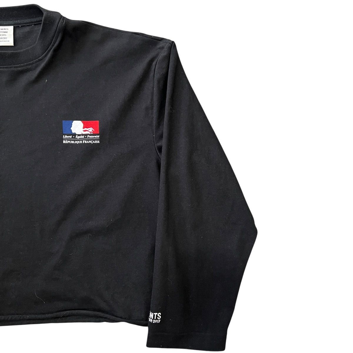 Vetements VETEMENTS 2017AW “République Française” Long Sleeve T-Shirt Size US M / EU 48-50 / 2 - 3 Thumbnail