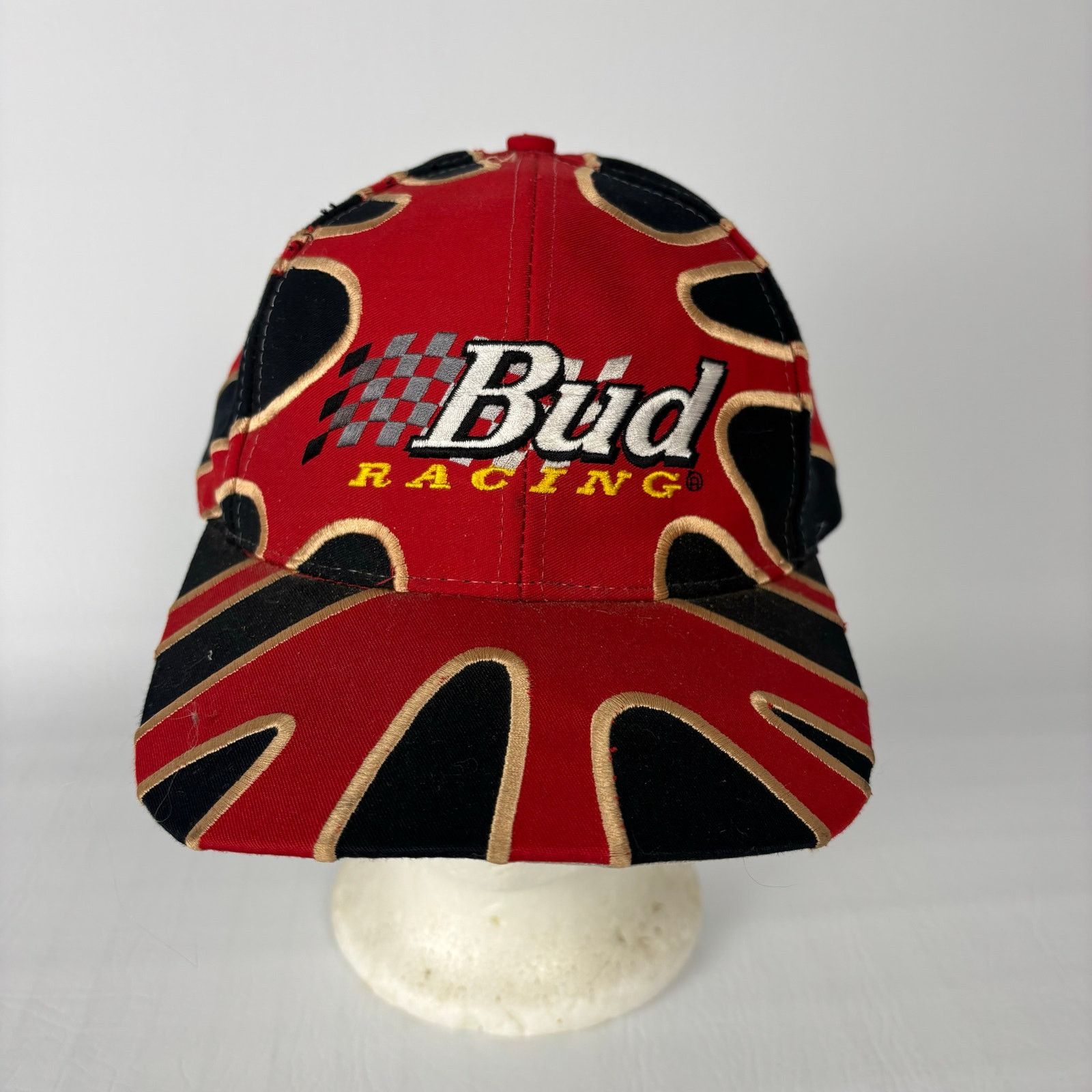 Starter Vintage Budweiser Racing Starter Splat Strapback Hat Size ONE SIZE - 1 Thumbnail