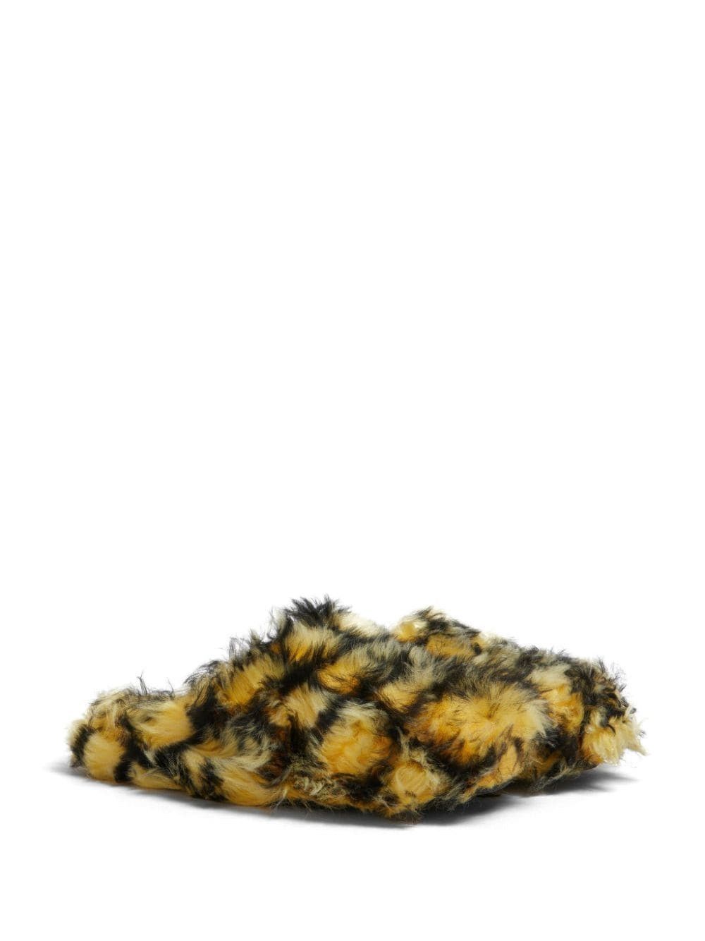Marni o1w1db10824 Sabot Leather Slippers in Yellow Black Size US 11 / EU 44 - 2 Thumbnail