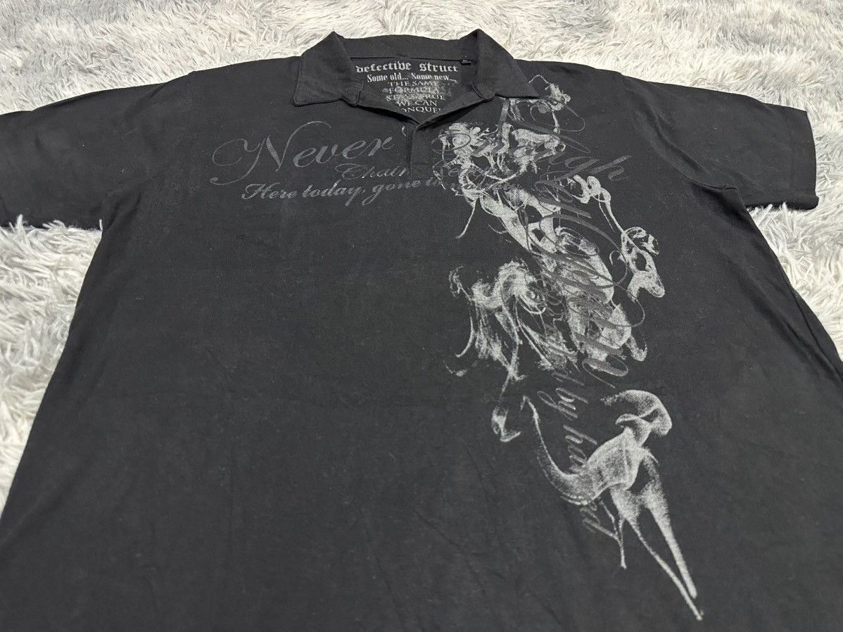 If Six Was Nine 🔥Sick Y2K Defective Struct Cross Skull Poem Shirt Goth Punk Size US L / EU 52-54 / 3 - 6 Thumbnail