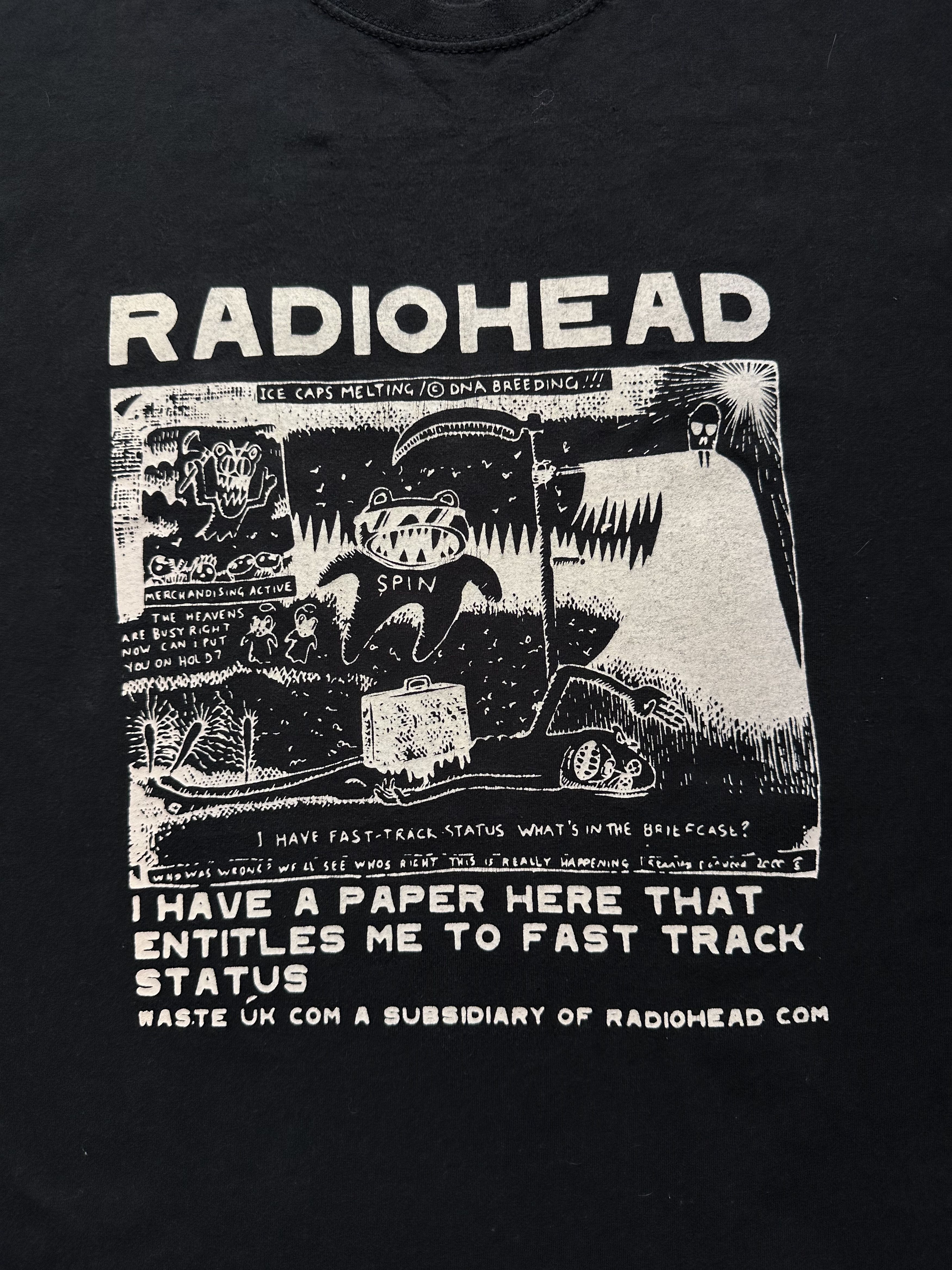 Band Tees Radiohead t shirt Size US L / EU 52-54 / 3 - 3 Thumbnail