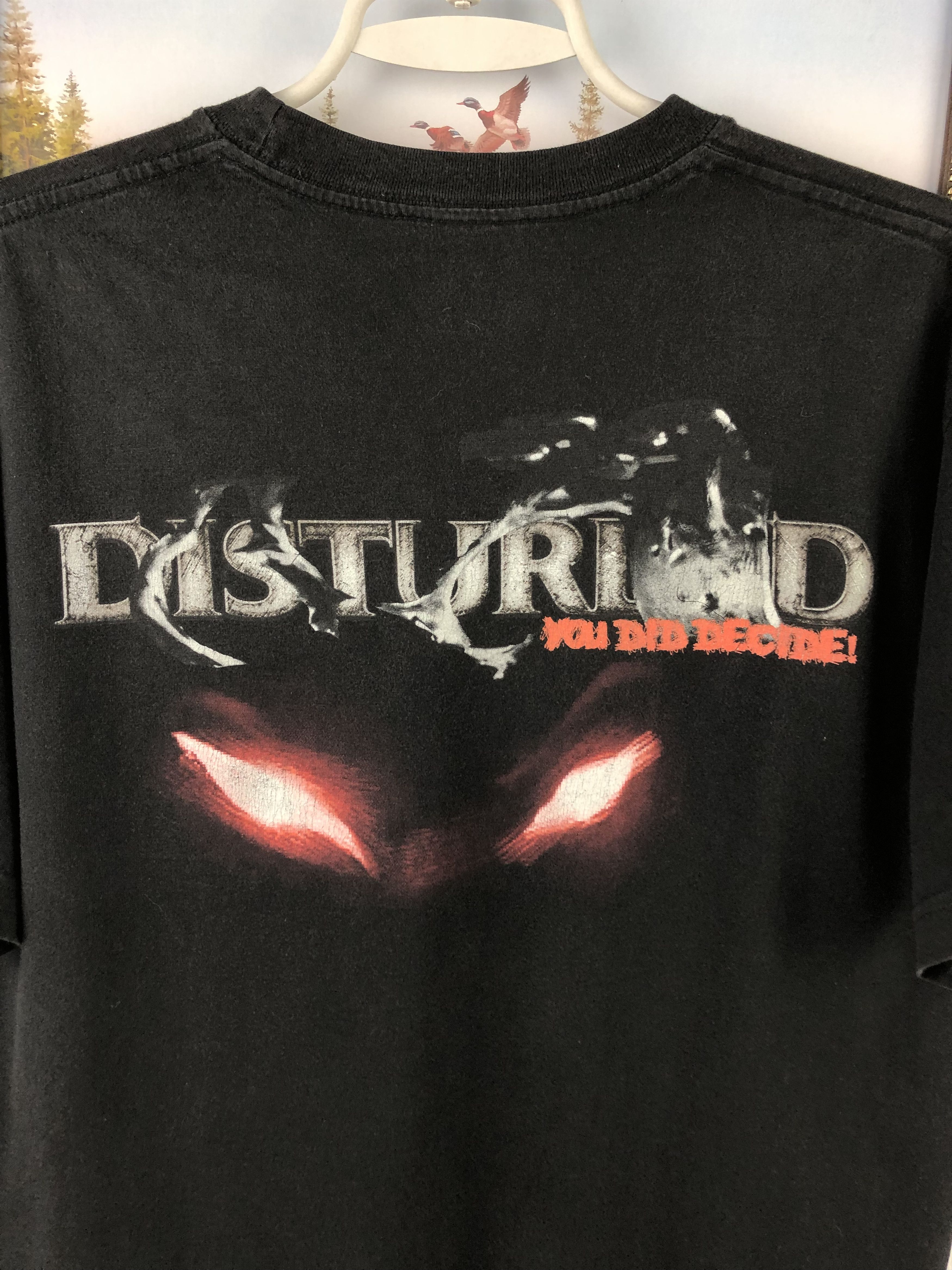 Band Tees Vintage Disturbed Band Shirt Metal Rock Black Tee Rare Mens Size US M / EU 48-50 / 2 - 10 Thumbnail