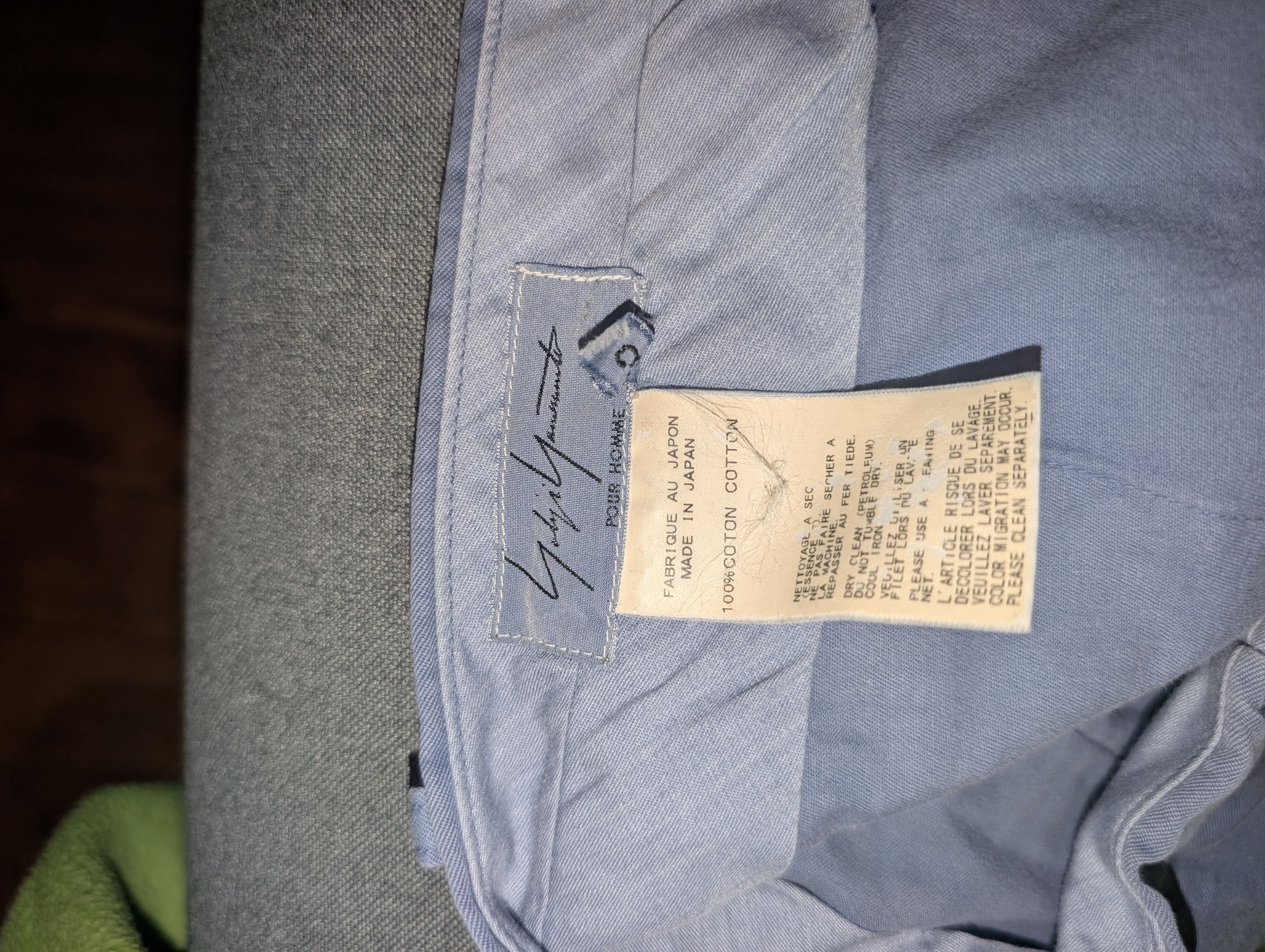 Yohji Yamamoto YOHJI YAMAMOTO POUR HOMME COTTON Pants Size 3 (32) Size US 32 / EU 48 - 3 Thumbnail