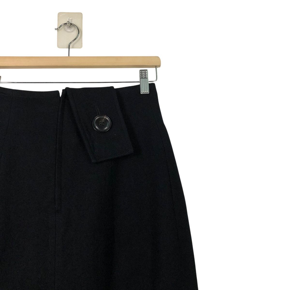 Yohji Yamamoto 🔥VINTAGE WOOL SKIRT Y’S YOHJI YAMAMOTO BELT Size 26" / US 2 / IT 38 - 7 Thumbnail