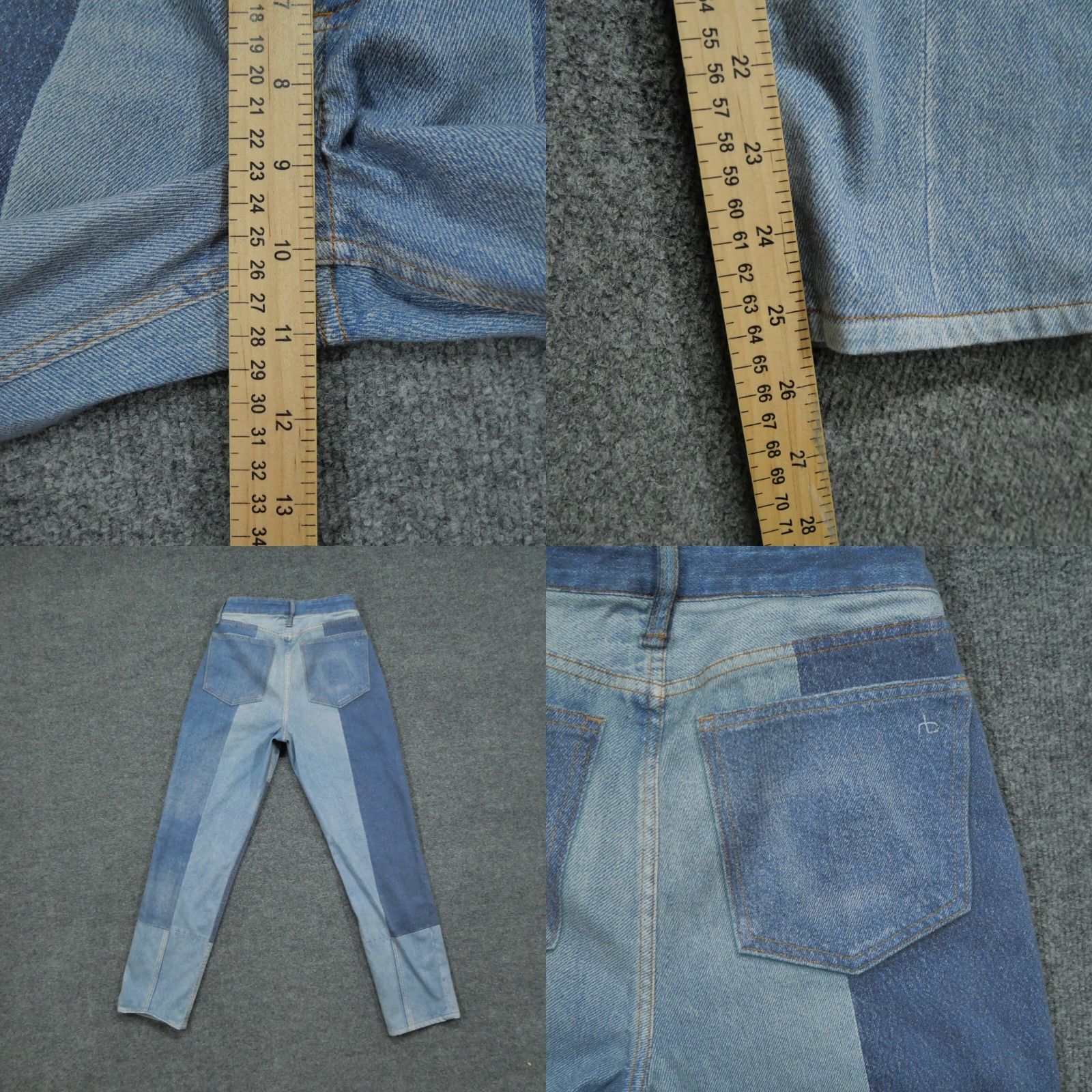 Rag & Bone **Patchwork Blue Women's 25 Regular Fit Leggings** User: **Patchwork Blue Womens 25 Regular Fit Leggings** Size 42" / US 20 - 8 Thumbnail