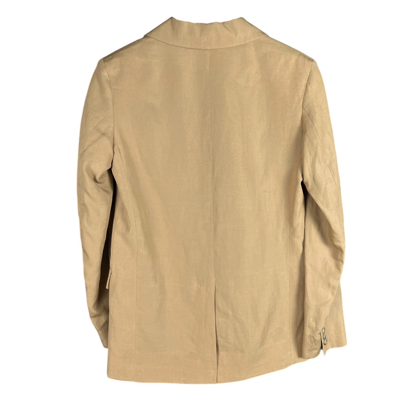 Cos COS Tan Linen Blend Blazer Women's Size 2 $190 NWT Career Size XS / US 0-2 / IT 36-38 - 2 Thumbnail