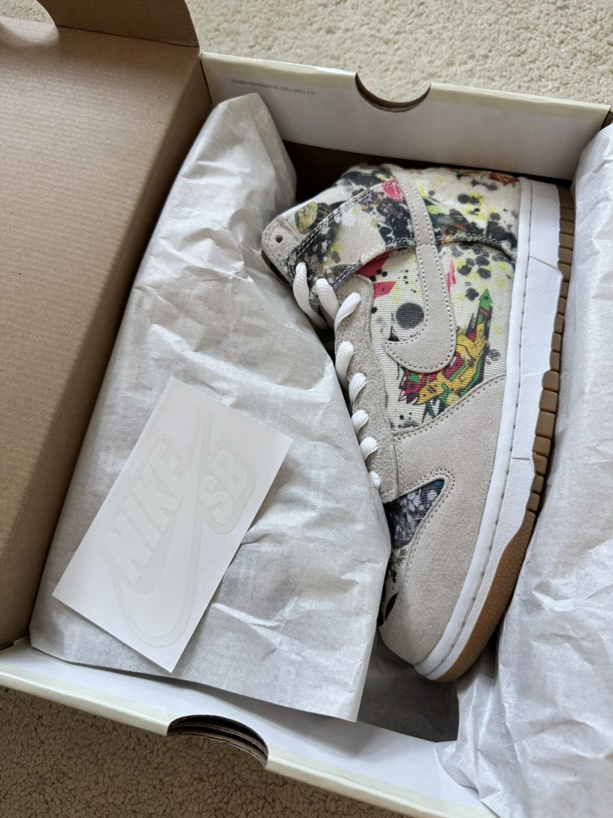 Nike × Supreme Nike SB Dunk High Supreme Rammellzee Size US 9.5 / EU 42-43 - 1 Thumbnail