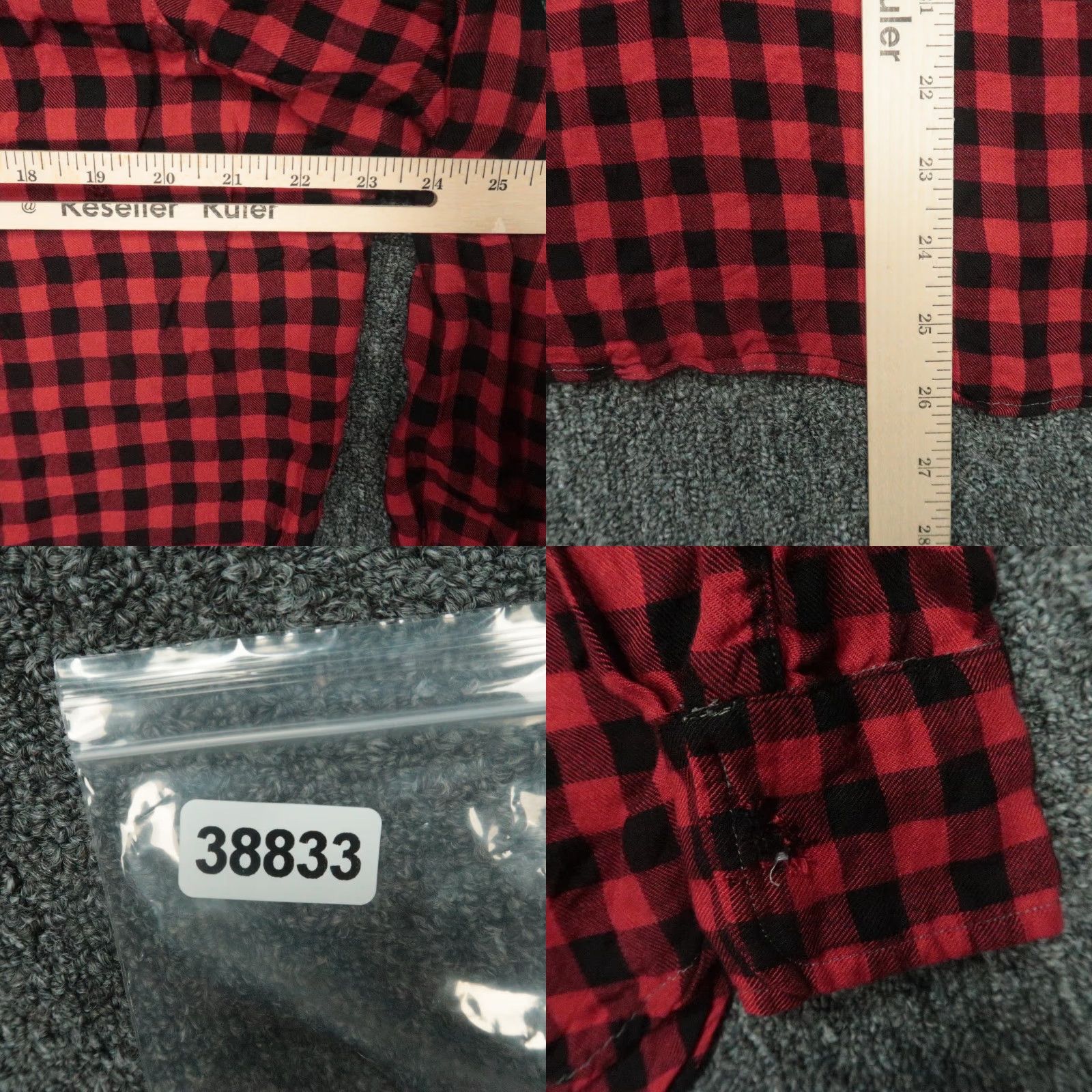 Frank & Eileen Frank & Eileen Shirt Womens Medium Red Buffalo Plaid Long Sleeve Button Up Size M / US 6-8 / IT 42-44 - 8 Thumbnail