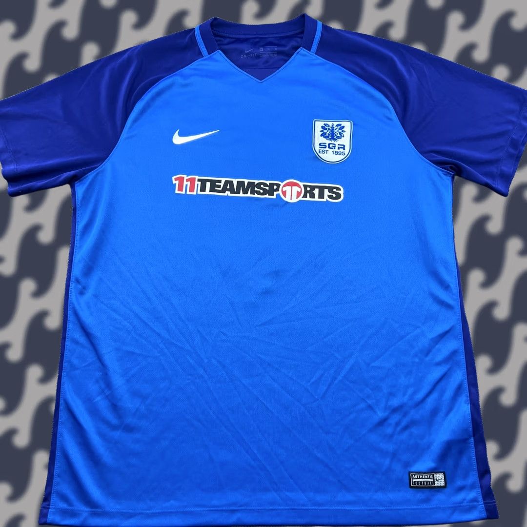 Nike VINTAGE Nike Football Shirt Mens XL Blue Jersey Size US XL / EU 56 / 4 - 1 Thumbnail