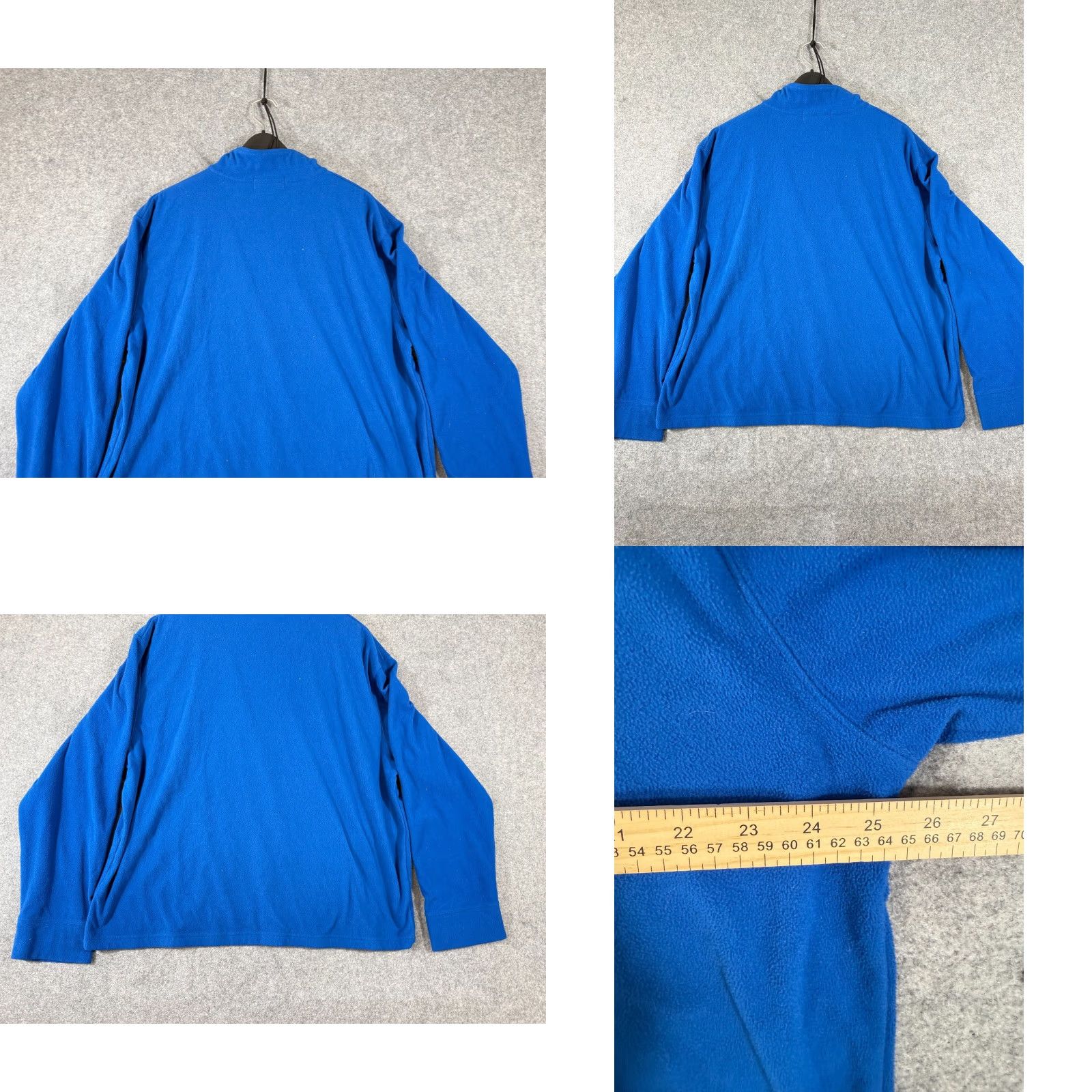 J.Crew J.Crew Sweatshirt Mens XL Blue Fleece Quarter Zip Long Sleeve Pullover Mock Neck Zipper Pocket Pullover Regular Fit Winterwear Size US XL / EU 56 / 4 - 8 Thumbnail
