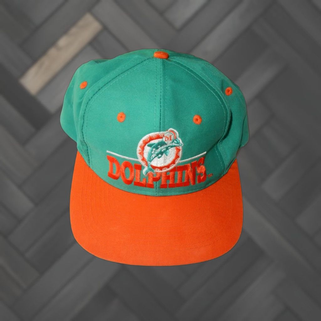 Vintage VINTAGE The Game Miami Dolphins Snapback Hat Men One Size Green Baseball Cap Hats/Athletic Cap 90s Size ONE SIZE - 1 Thumbnail