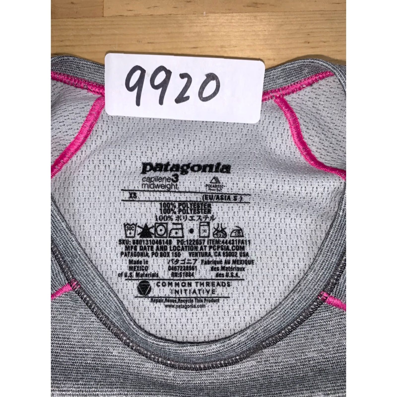 Patagonia Patagonia Capilene 3 Shirt Womens XS Gray Long Sleeve Midweight Camp Hike Size XS / US 0-2 / IT 36-38 - 2 Thumbnail