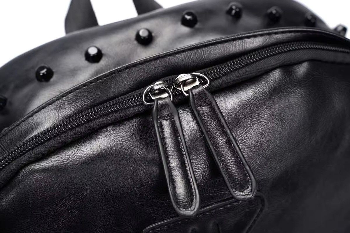 Vintage Gothic Punk PU Leather Rivets Backpacks Size ONE SIZE - 9 Thumbnail