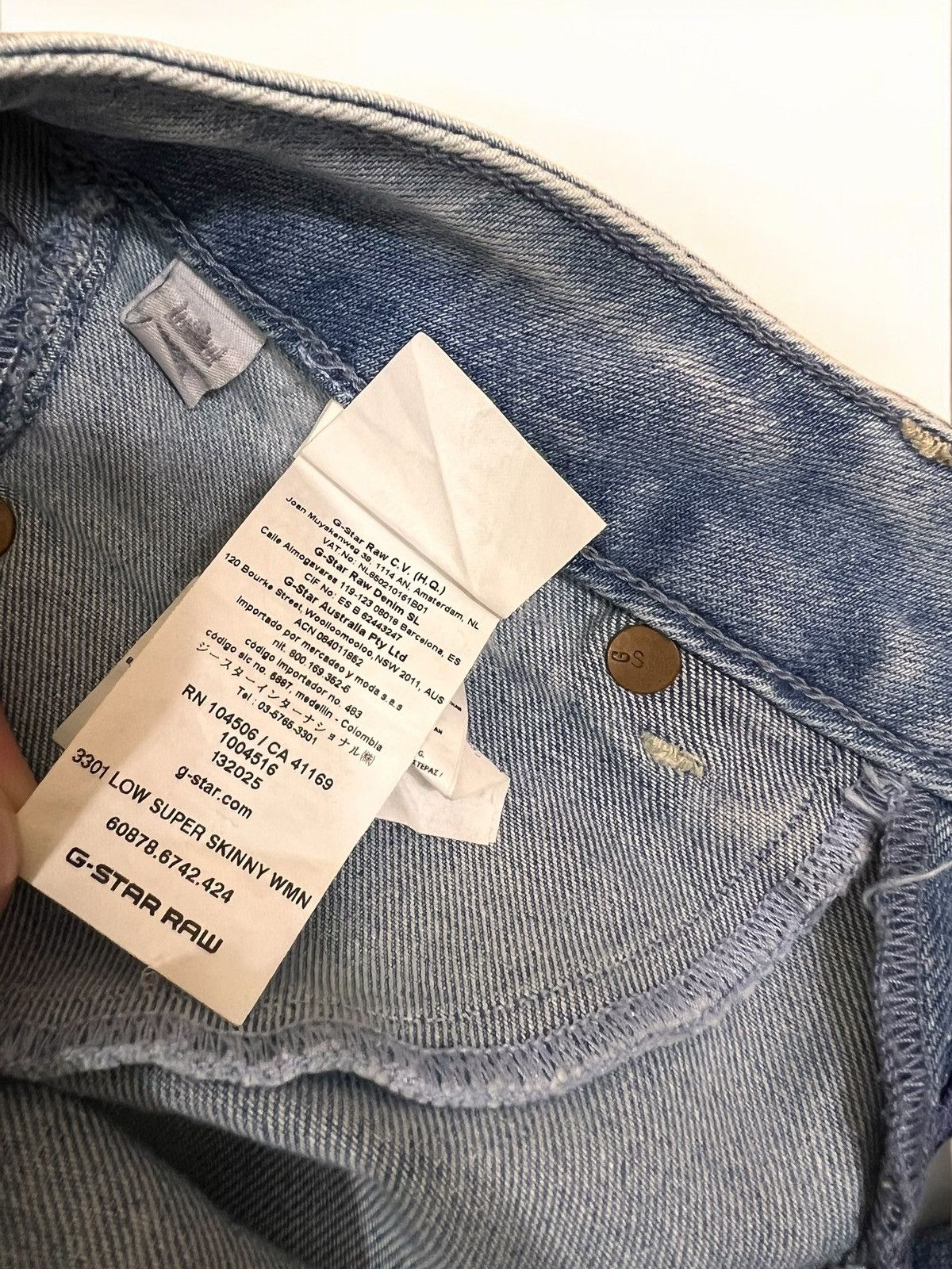 G-Star G-Star Raw 3301 Low Super Skinny jeans size W26 L32 Size 26" / US 2 / IT 38 - 7 Thumbnail