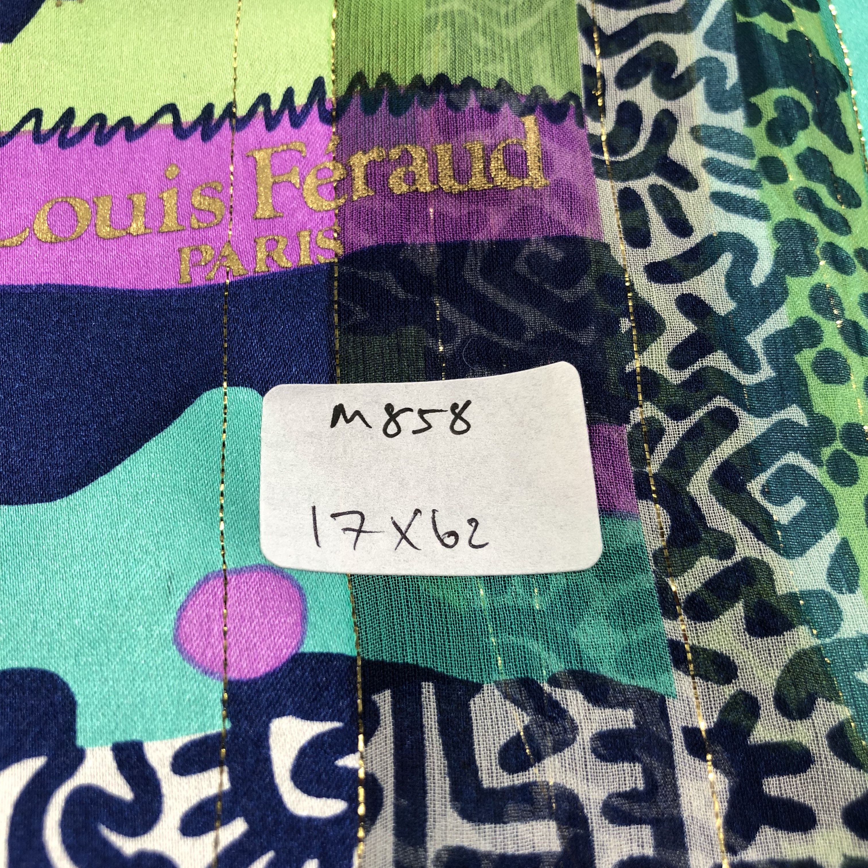 Louis Feraud Louis Feraud Abstract Silk Stole Silk Scarf M858 Size ONE SIZE - 6 Thumbnail