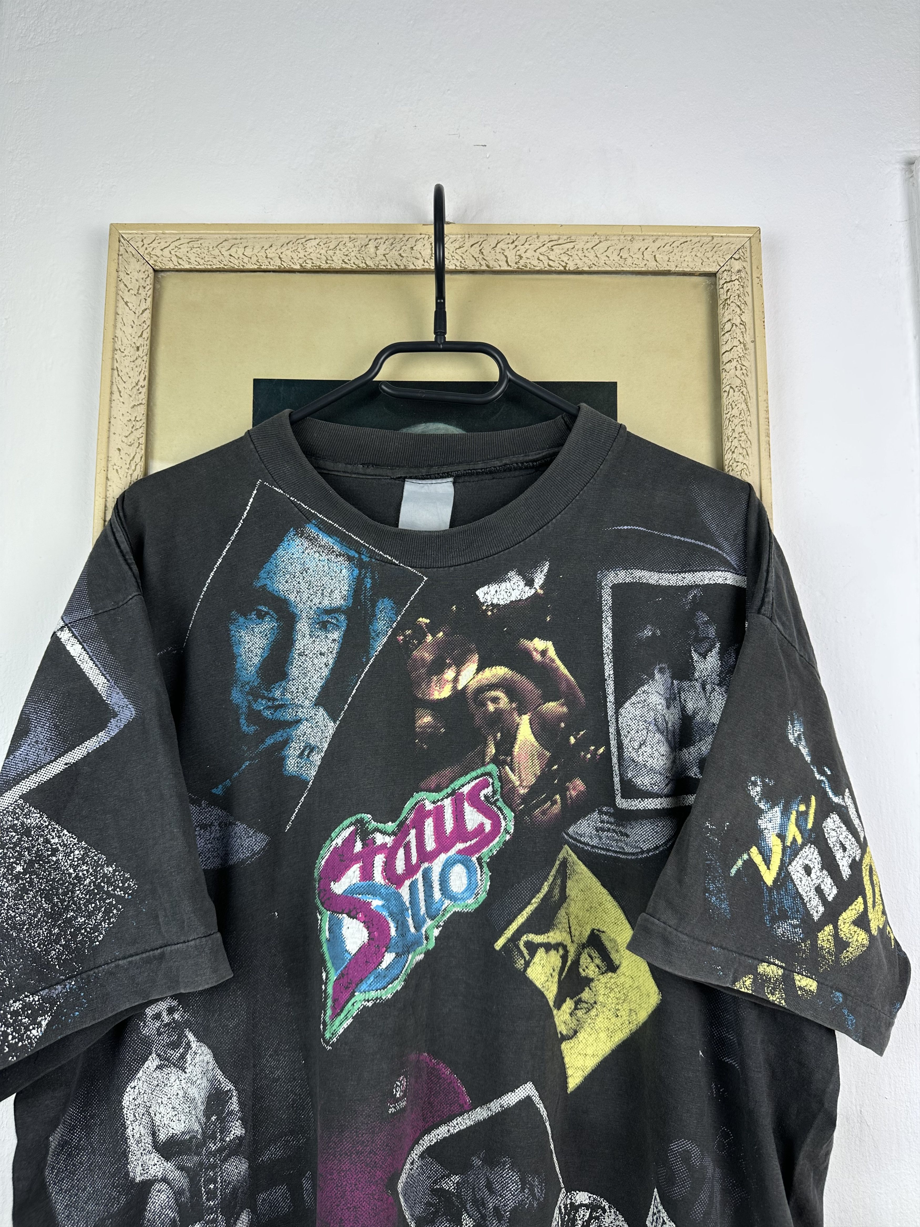 Band Tees Rare Vintage Status Quo 1991 Tour Rock Shirt Tee Over Print Size US XL / EU 56 / 4 - 2 Thumbnail