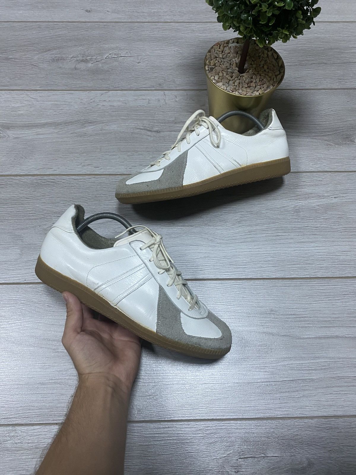 Vintage GAT Bw-sport 275 Margiela style vintage leather trainers Size US 10 / EU 43 - 1 Thumbnail