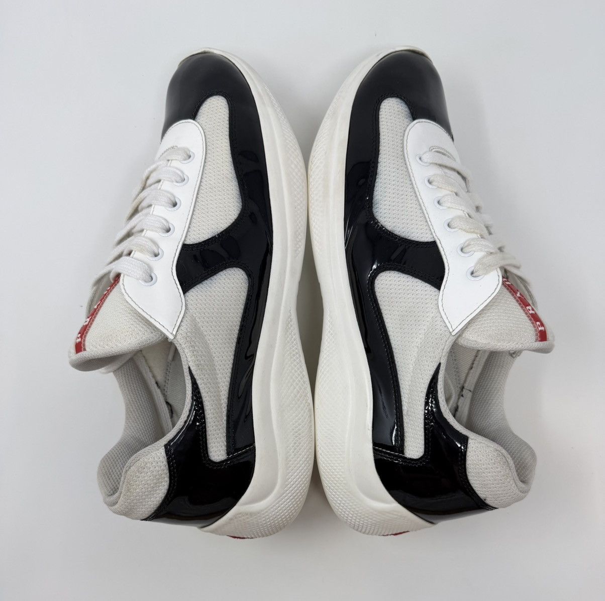 Prada Prada Americas Cup Sneaker White/Black Size US 11.5 / EU 44-45 - 3 Thumbnail