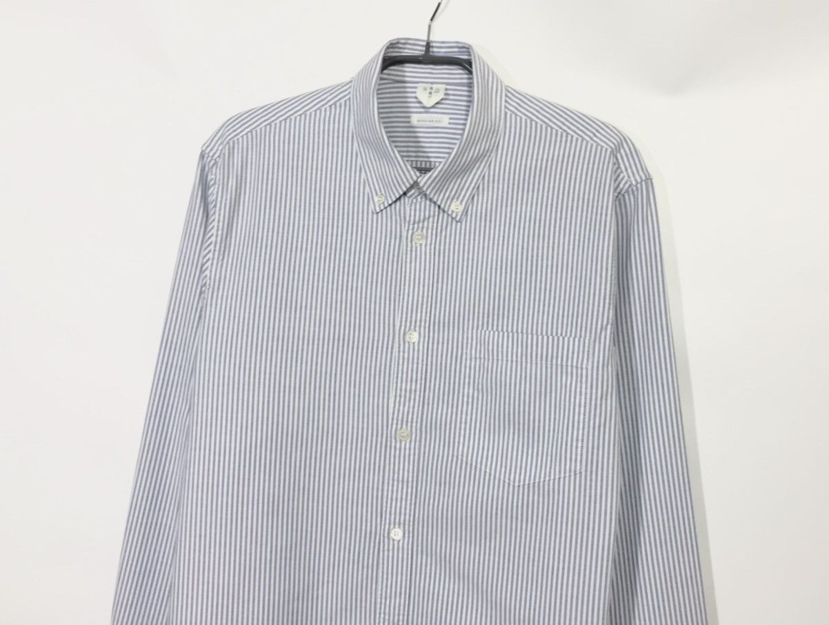 Arket Arket Oxford Striped Shirt Regular Fit Size US L / EU 52-54 / 3 - 2 Thumbnail