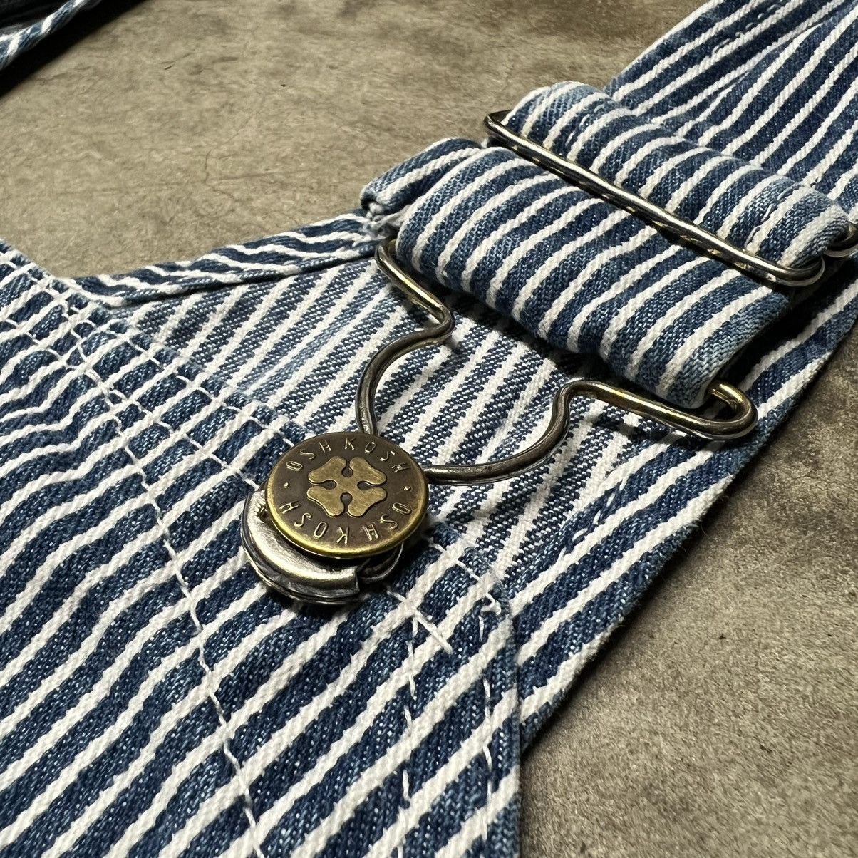 Oshkosh × Vintage Vintage 60’s OshKosh Bgosh Vestbak Hickory Stripe Overalls Size US 44 / EU 60 - 4 Thumbnail