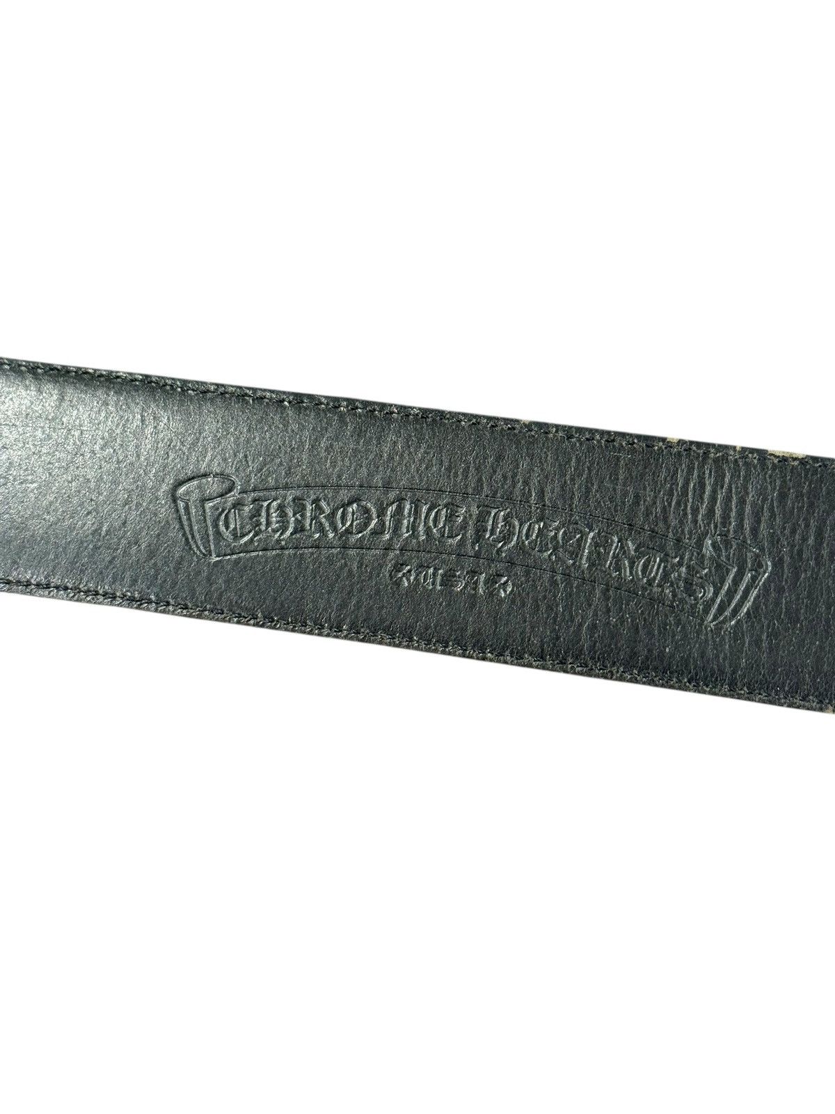 Chrome Hearts Black Leather Belt Strap Size 30 - 4 Thumbnail