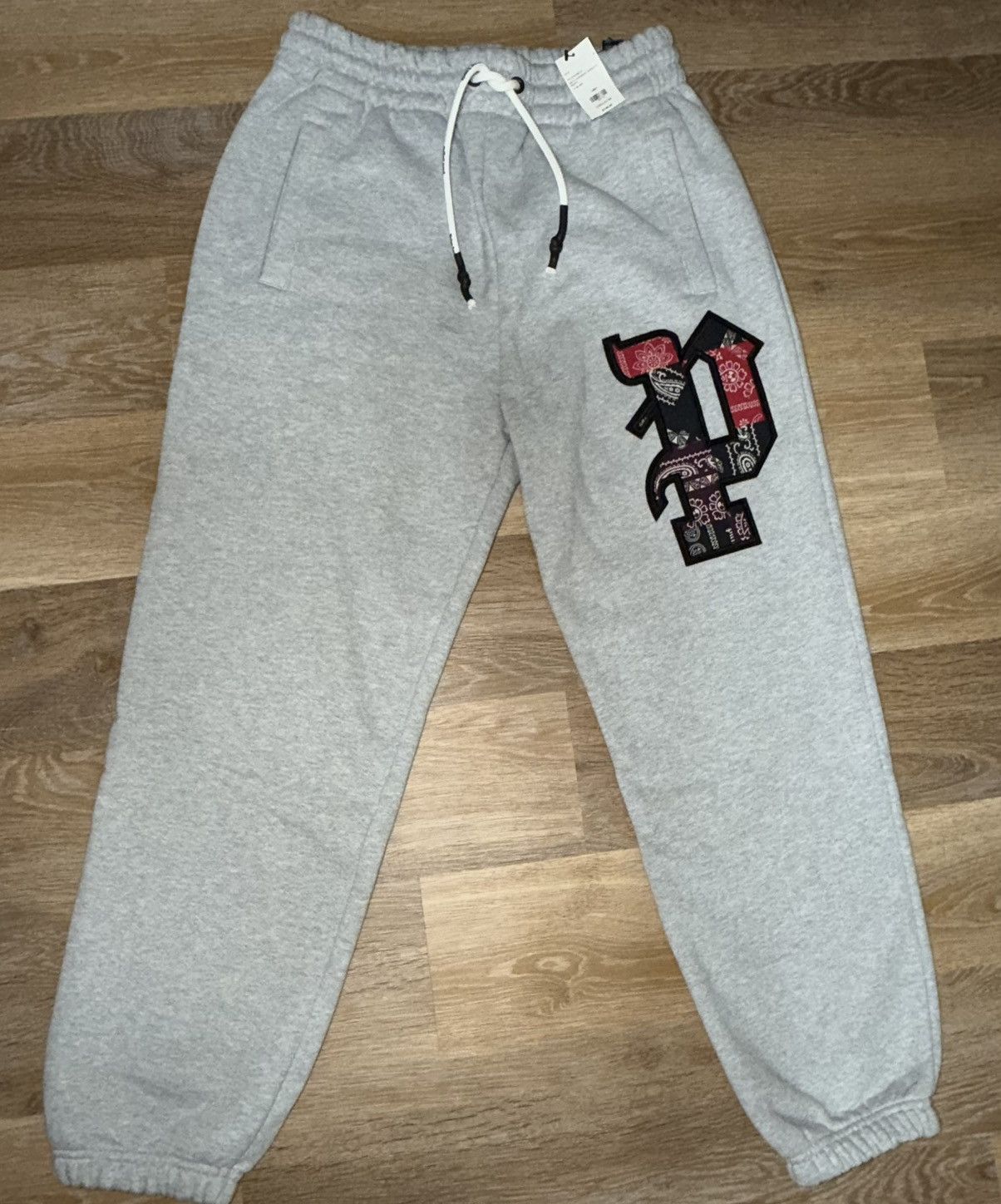 Palm Angels Palm Angles BROTHERHOOD JOGGING - MELANGE GREY LARGE Size US 33 - 1 Thumbnail