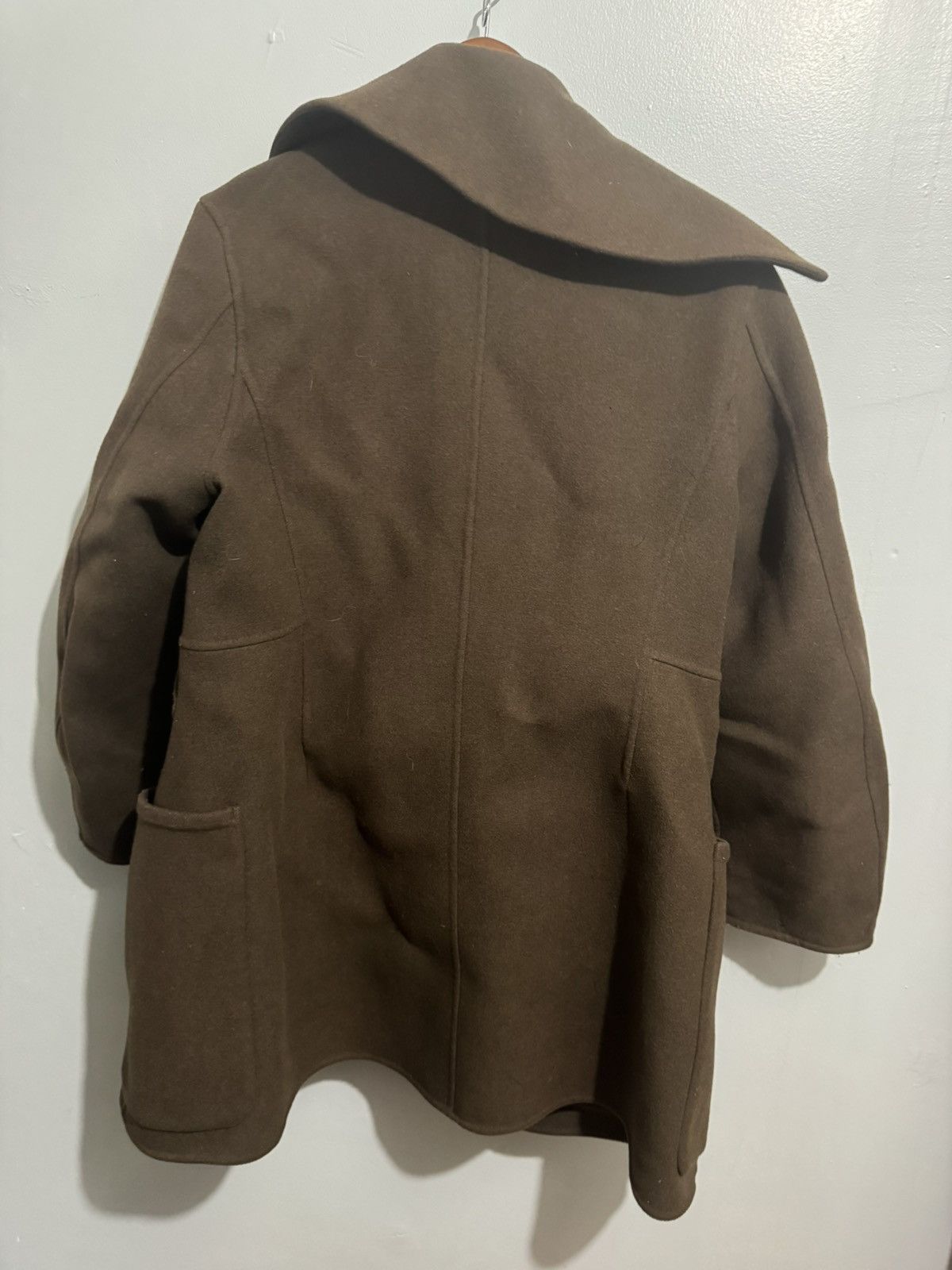Jil Sander × Uniqlo Uniqlo +J Olive Wool Peacoat Size US M / EU 48-50 / 2 - 4 Thumbnail