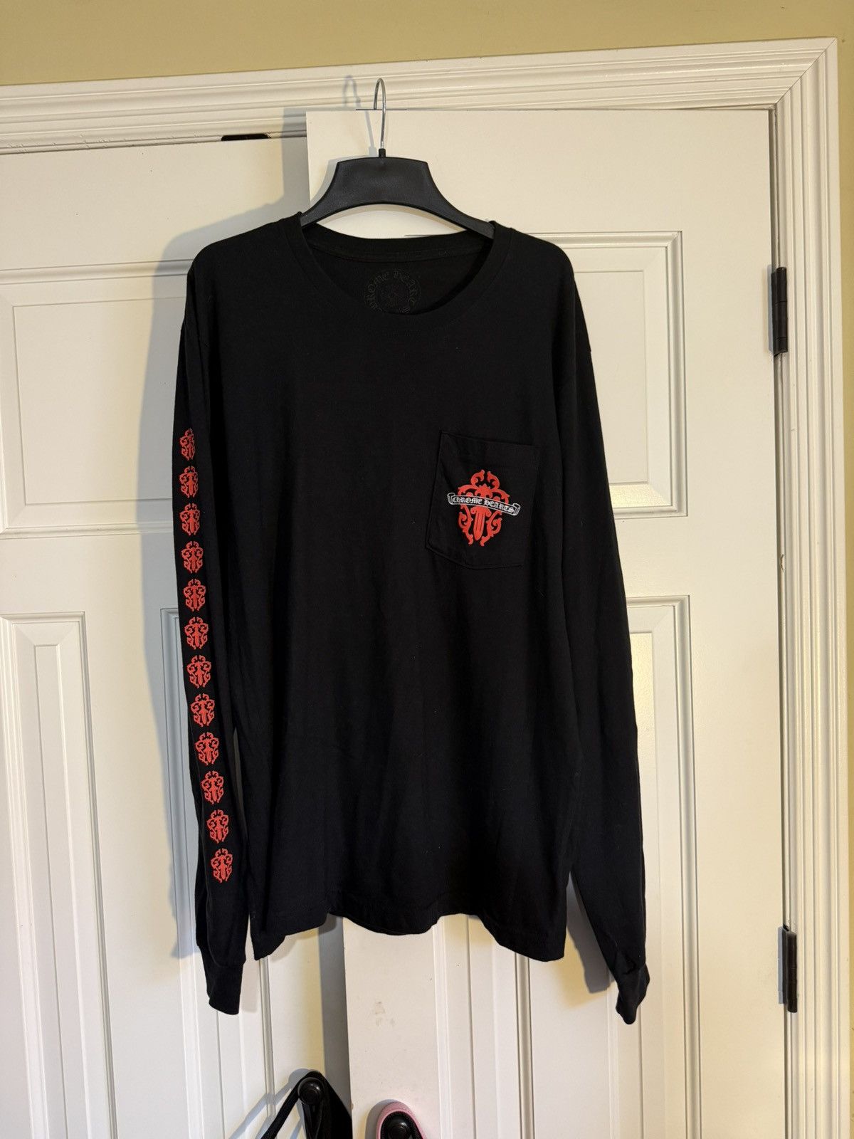 Chrome Hearts Chrome Hearts Eye Chart Dagger Longsleeve T