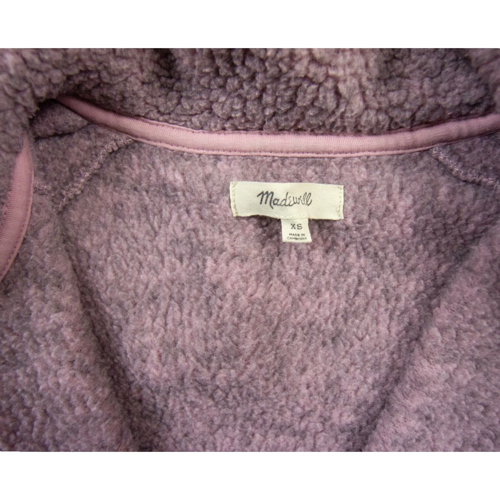 Madewell Madewell Womens XS Purple Fleece Zip Half Pullover Sweater Outdoors Nature Brand Ladies 1/2 Size XS / US 0-2 / IT 36-38 - 6 Thumbnail