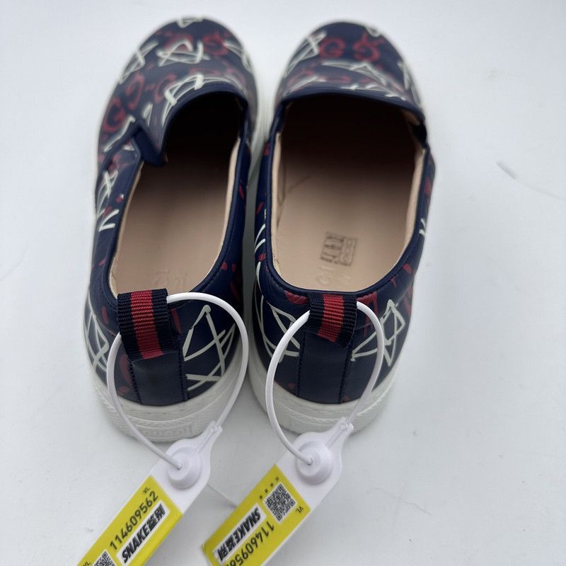 Gucci Gucci Printed Leather Slip-On Sneakers for Men - Size US 11 / EU 44 - 3 Thumbnail