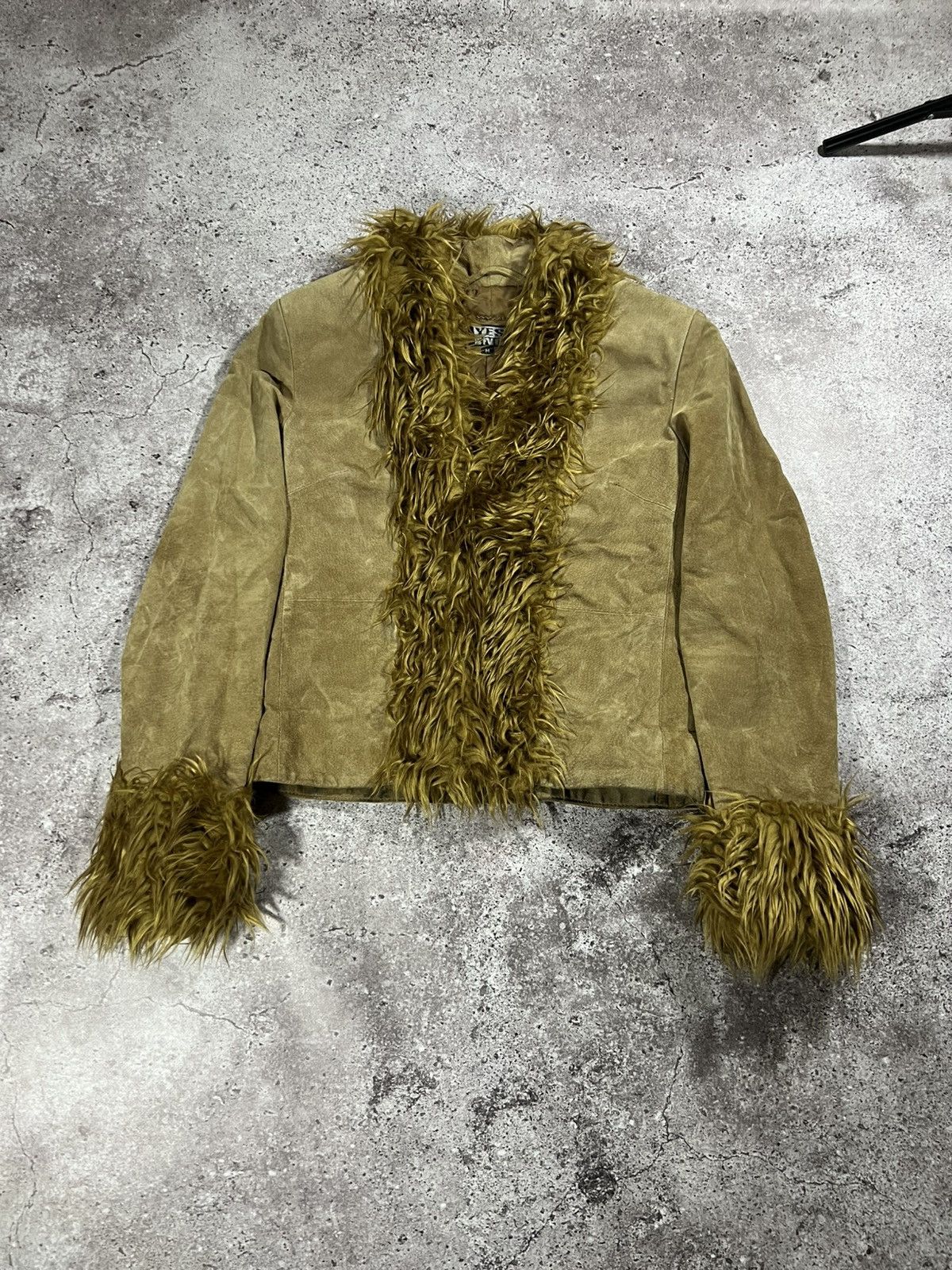 Japanese Brand 🔥Sick Y2K If Six Was Nine Style Suede Laces Up Fur Jacket Size M / US 6-8 / IT 42-44 - 2 Thumbnail