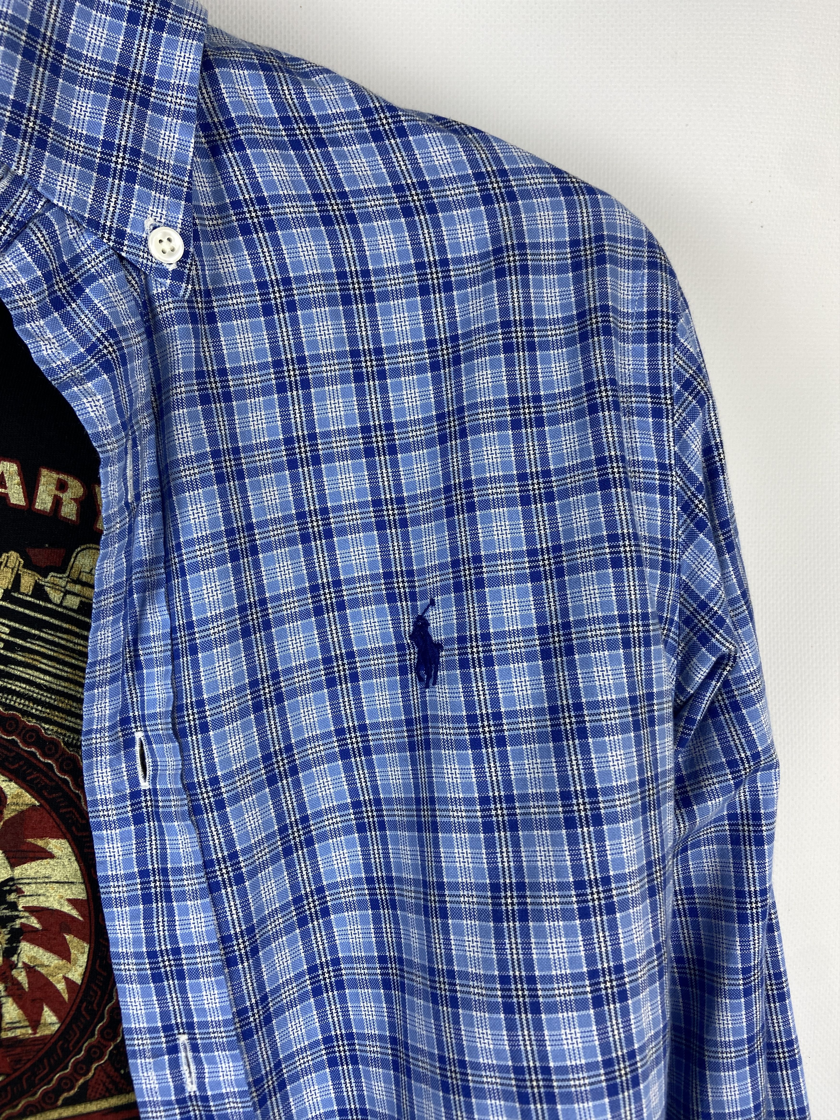 Flannel Flannel Polo Ralph Lauren Vintage Mens Shirt Size US S / EU 44-46 / 1 - 3 Thumbnail