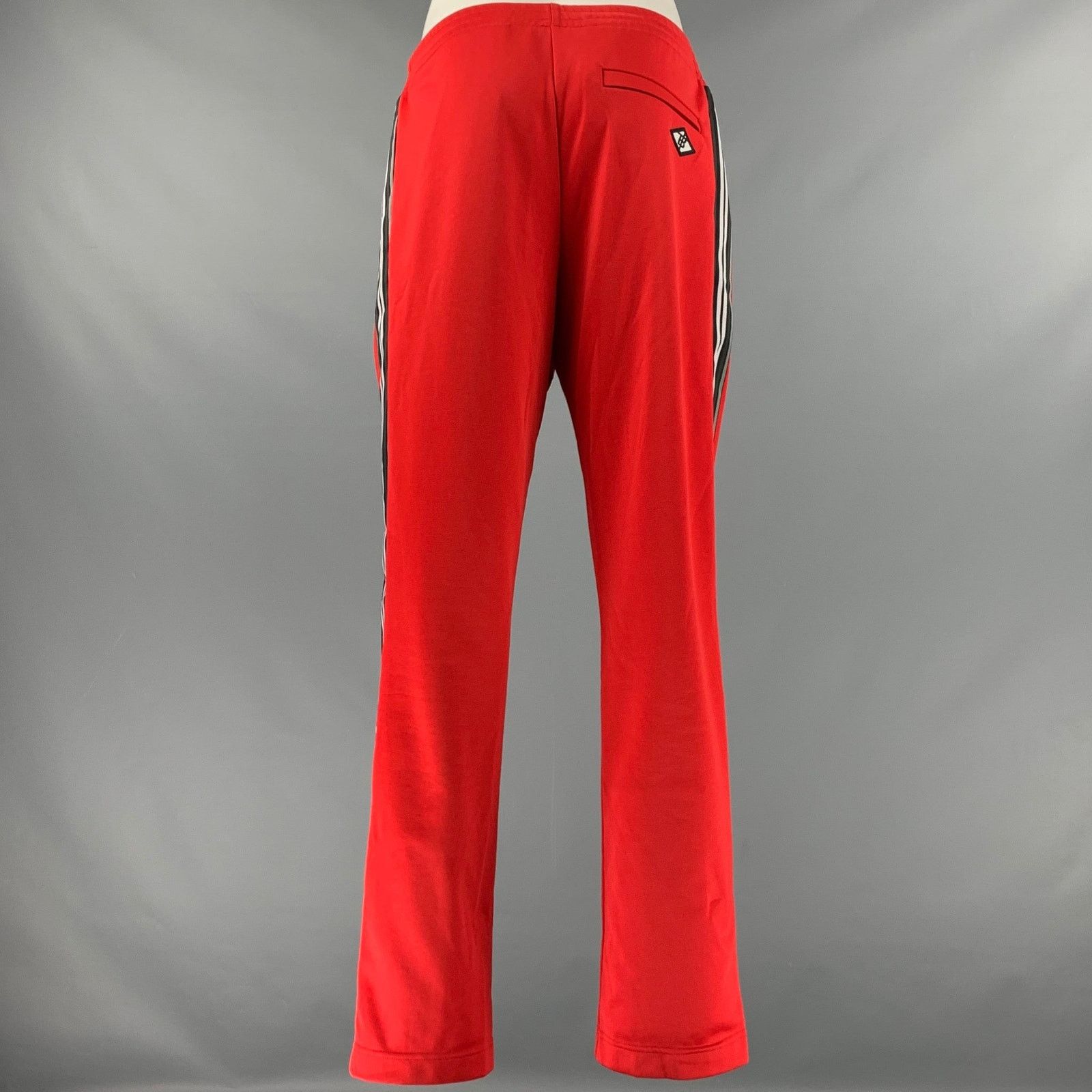 Burberry BURBERRY Size 10 Red White Polyester Cotton Casual Pants Size 32" / US 10 / IT 46 - 3 Thumbnail