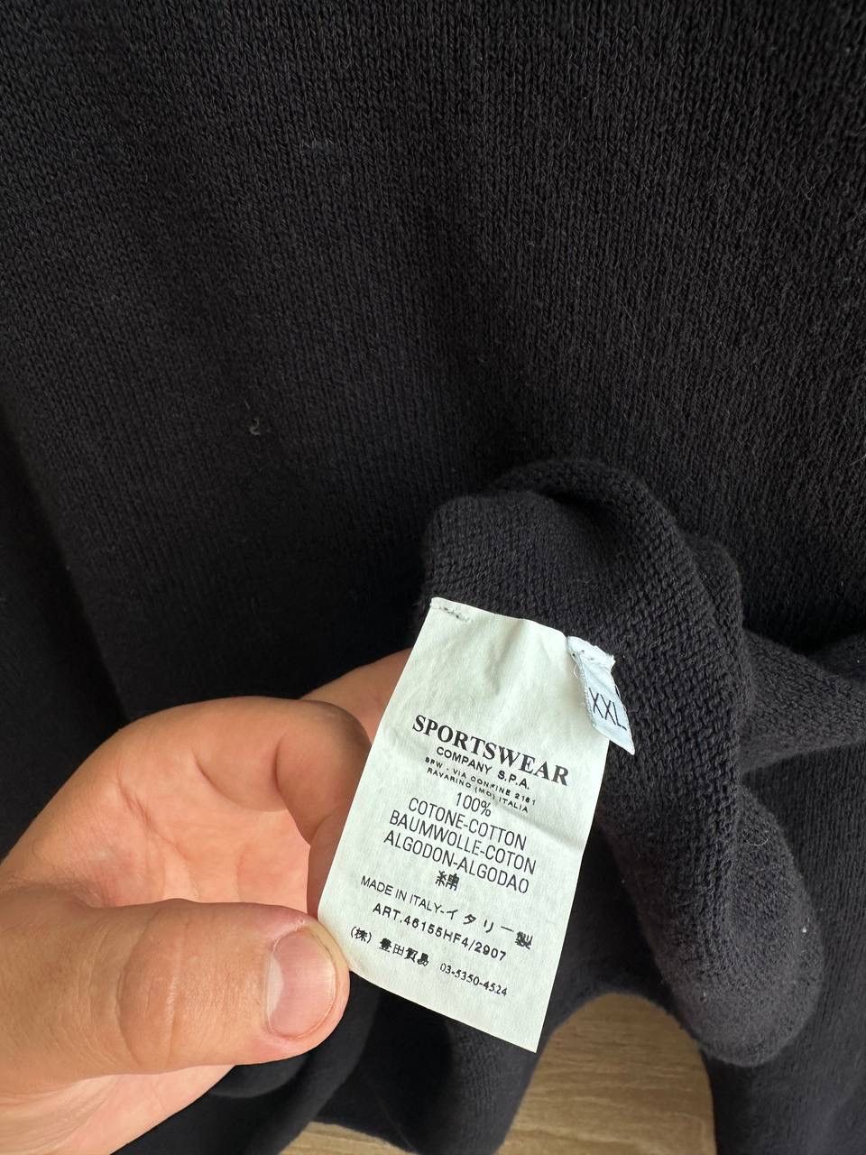 Stone Island × Vintage Vintage Stone Island Black Sweater Size US L / EU 52-54 / 3 - 10 Thumbnail