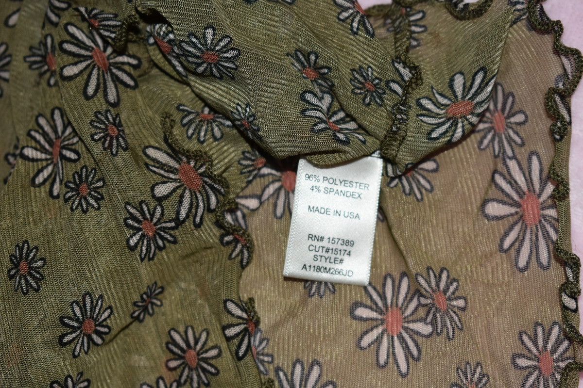 Other Altar’d State Stretch Sheer Green 90s Y2K Shirt Size S Size S / US 4 / IT 40 - 5 Thumbnail