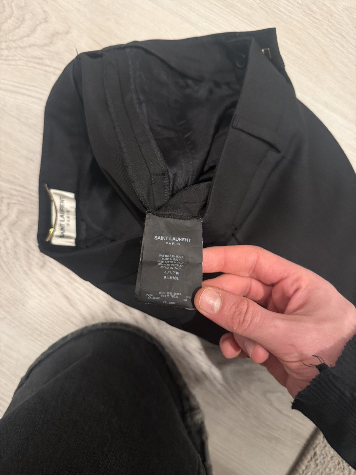 Saint Laurent Paris f/w 2012 skinny wool pants!! Size US 28 / EU 44 - 8 Thumbnail