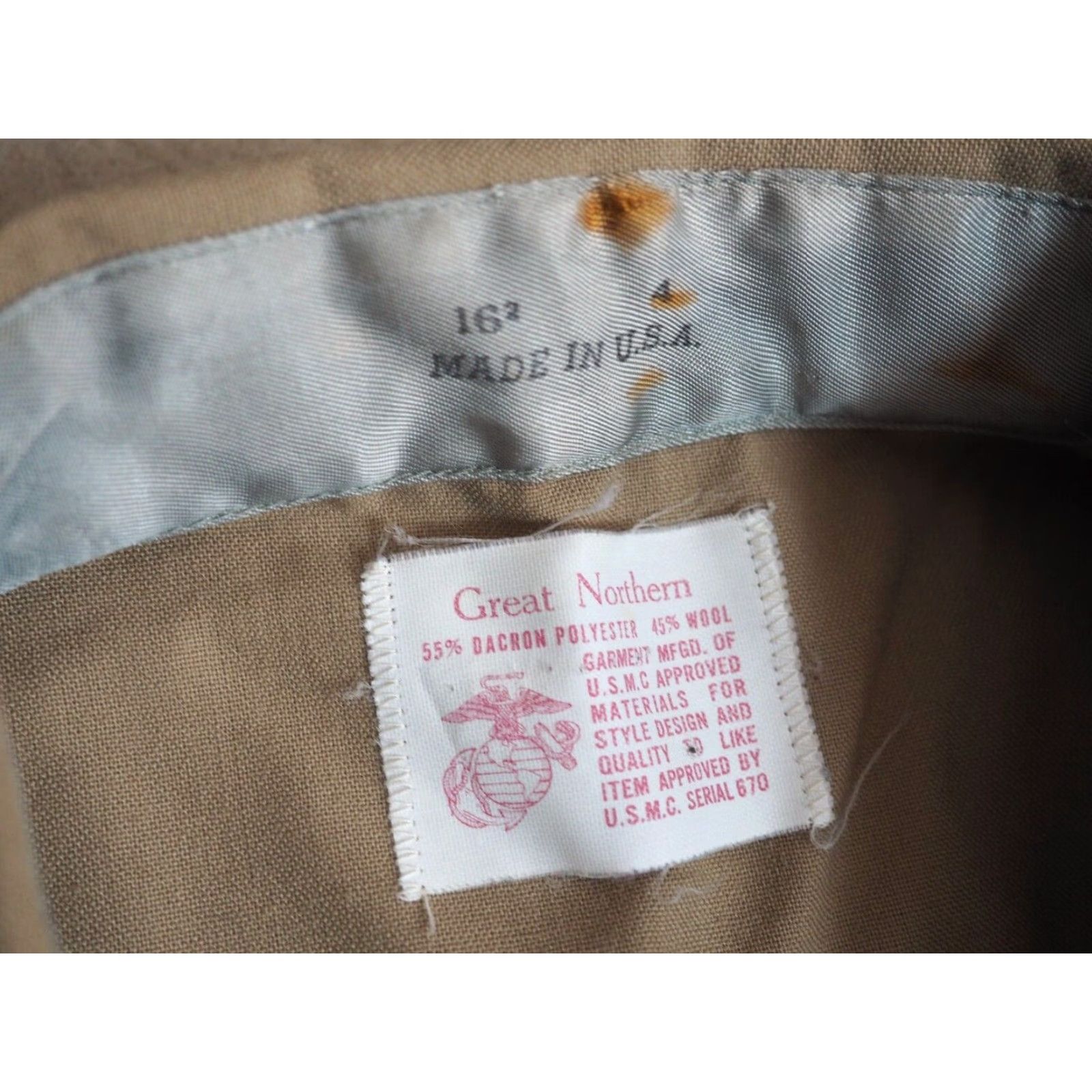 Vintage VINTAGE Great Northern USMC Marines Military Tan Wool Blend Button Shirt XL Mens Size US XL / EU 56 / 4 - 3 Thumbnail
