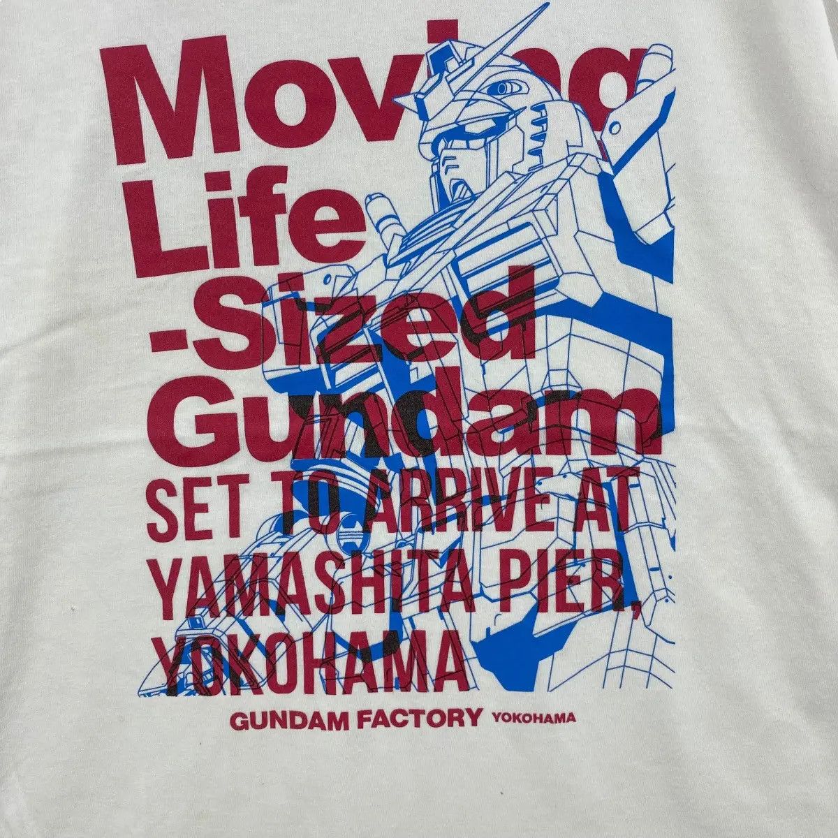 Anime × Japanese Brand GUNDAM FACTORY YOKOHAMA Distressed Bandai Tee Shirt Size US L / EU 52-54 / 3 - 2 Thumbnail