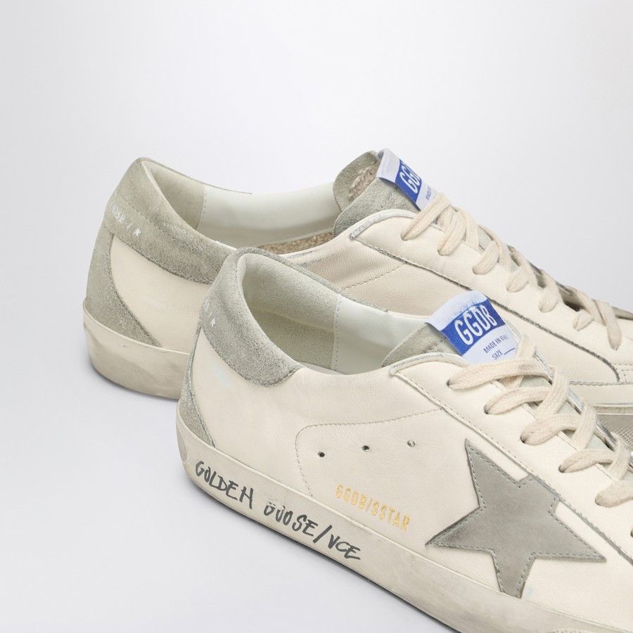 Golden Goose o1d2blof0325 Super Star Low-Top Sneakers in White/Grey Size US 8 / EU 41 - 5 Thumbnail