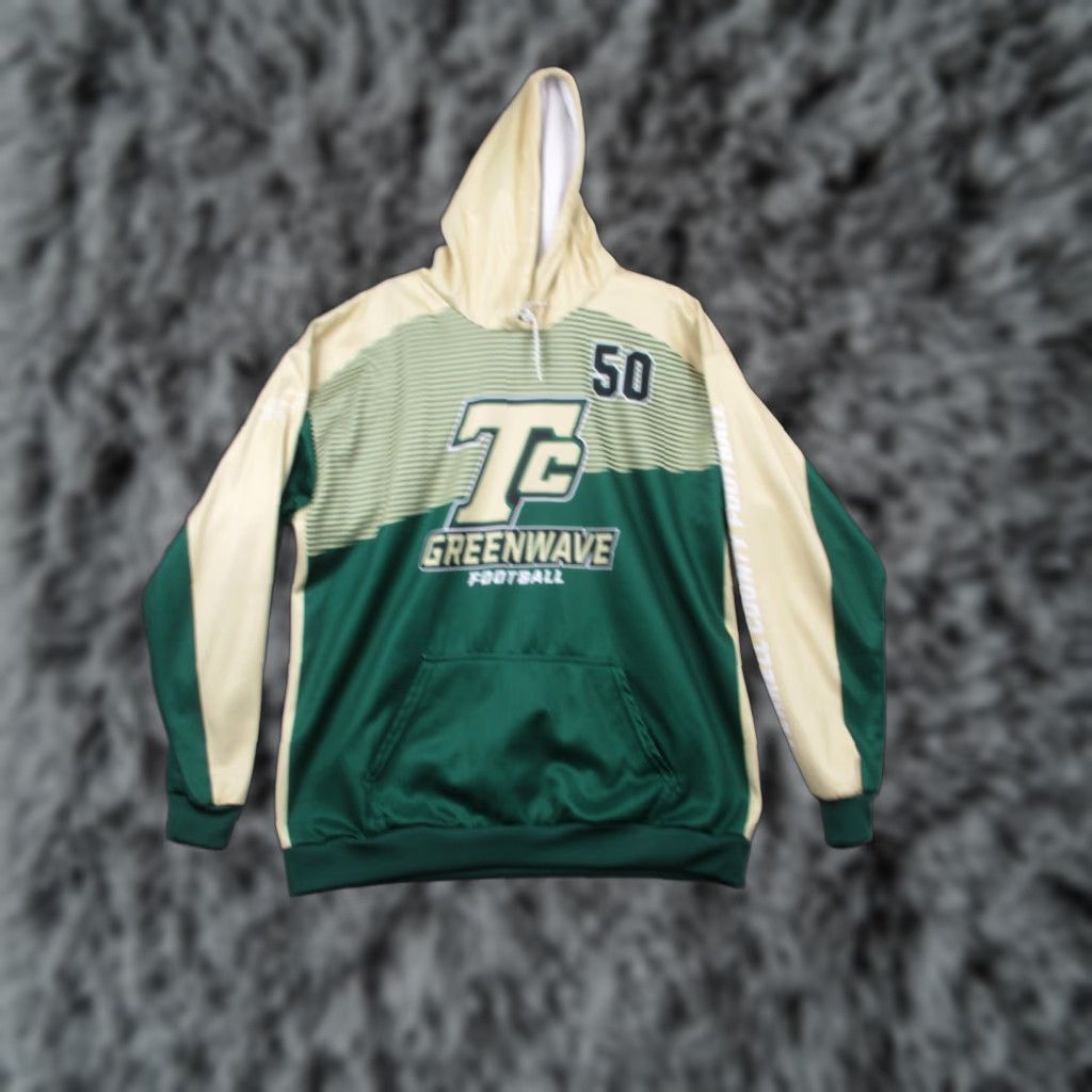 Vintage VINTAGE Prydegear Hoodie Shirt Mens 2XL Gray Football 90s Pullover Hooded Sweatshirt Size US XXL / EU 58 / 5 - 1 Thumbnail
